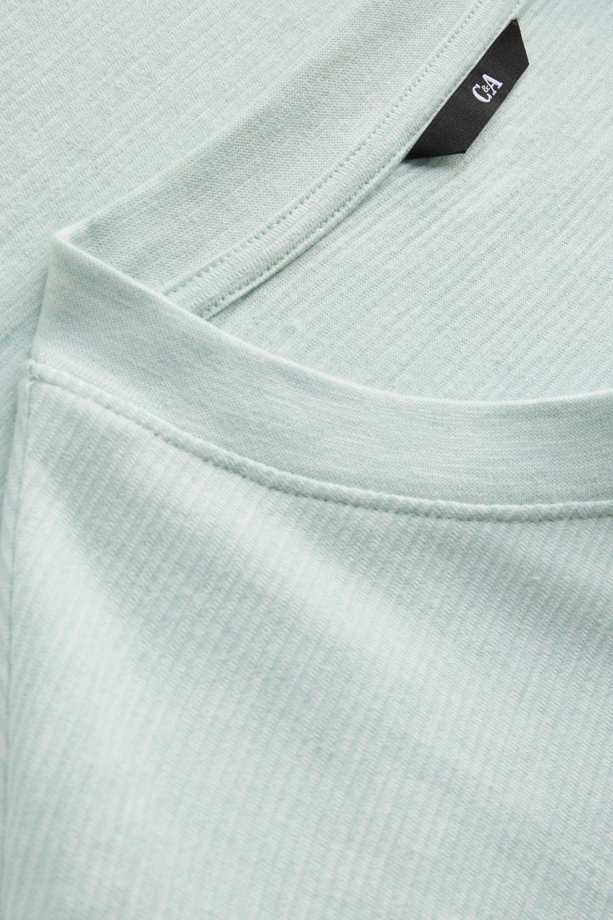 T-shirt - regular fit - striped mint green