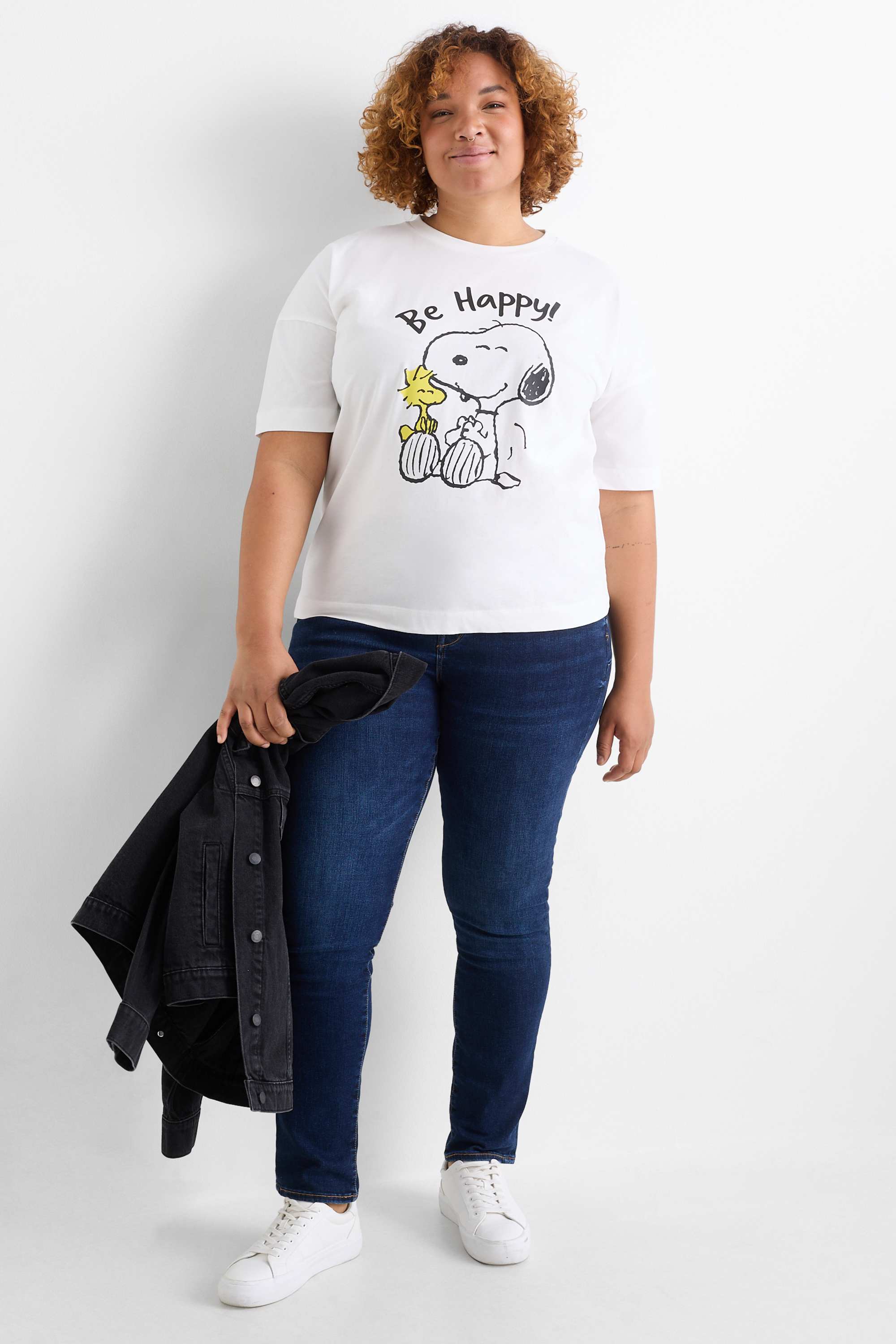 T-shirt - regular fit - Peanuts white