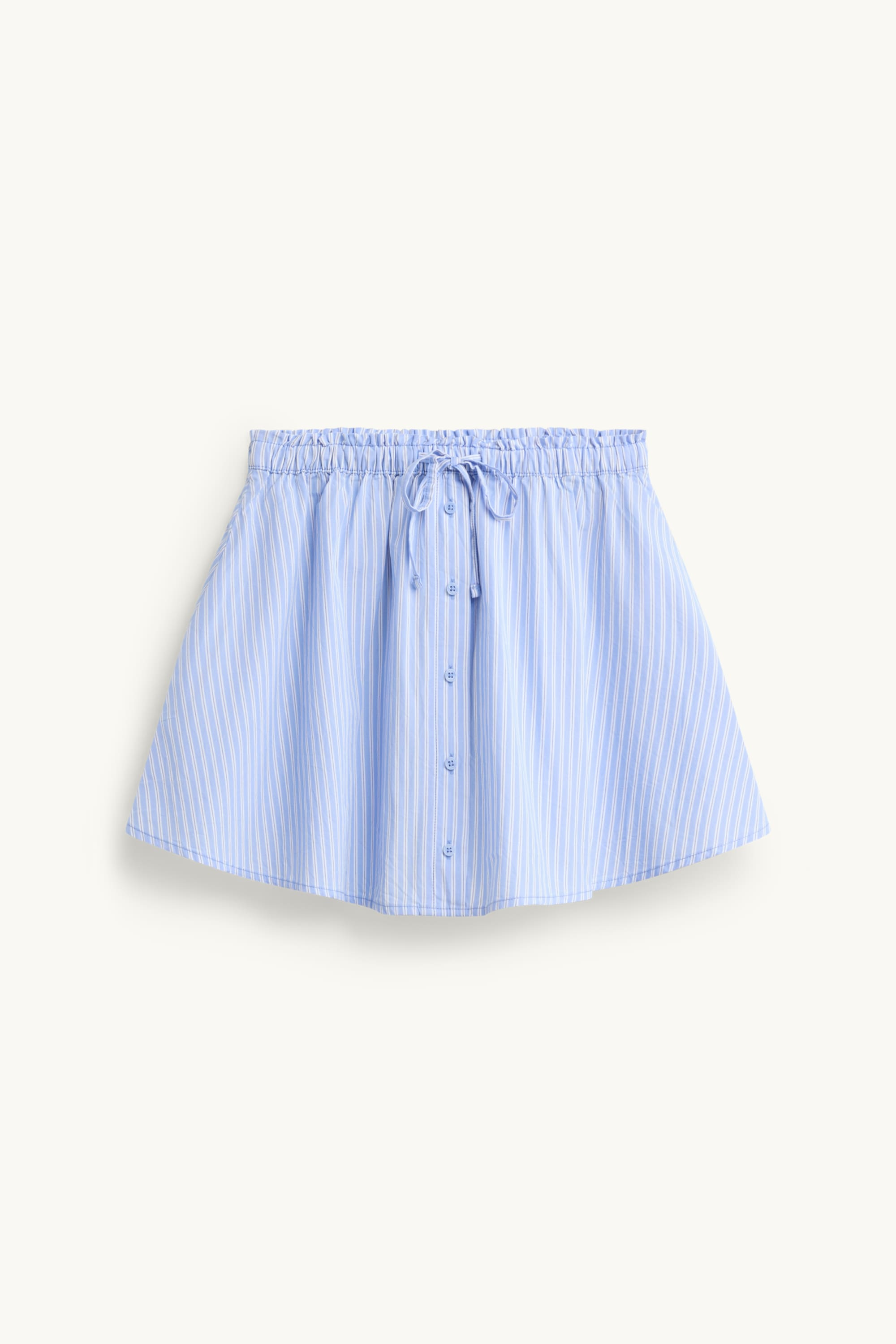Skirt - striped light blue