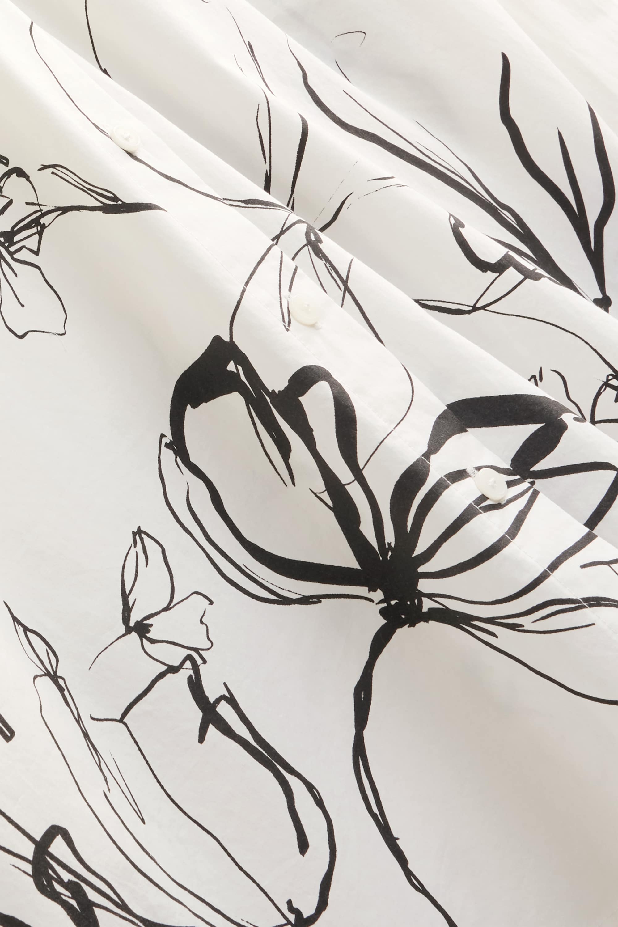 Blouse - floral white