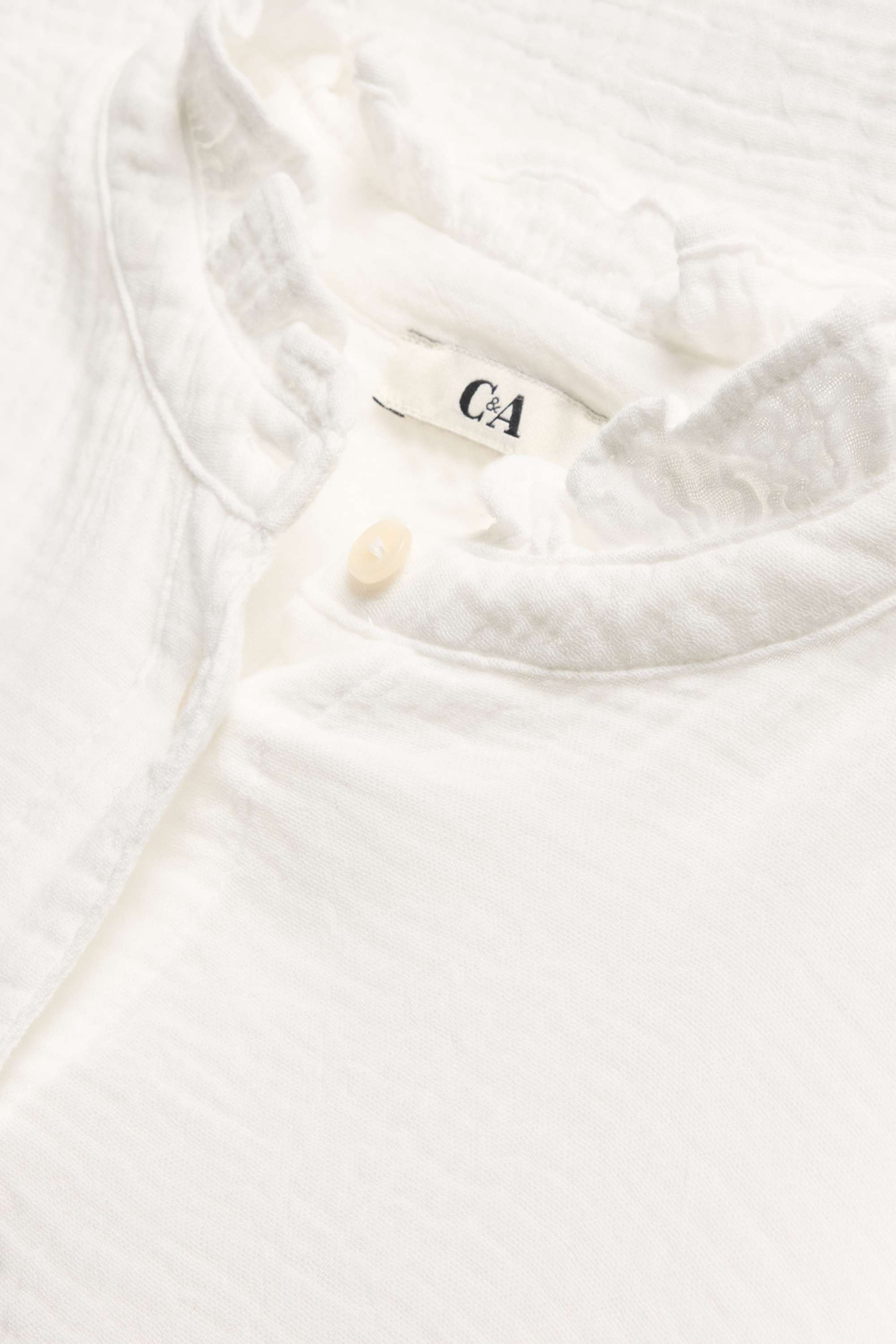 Cheesecloth blouse white