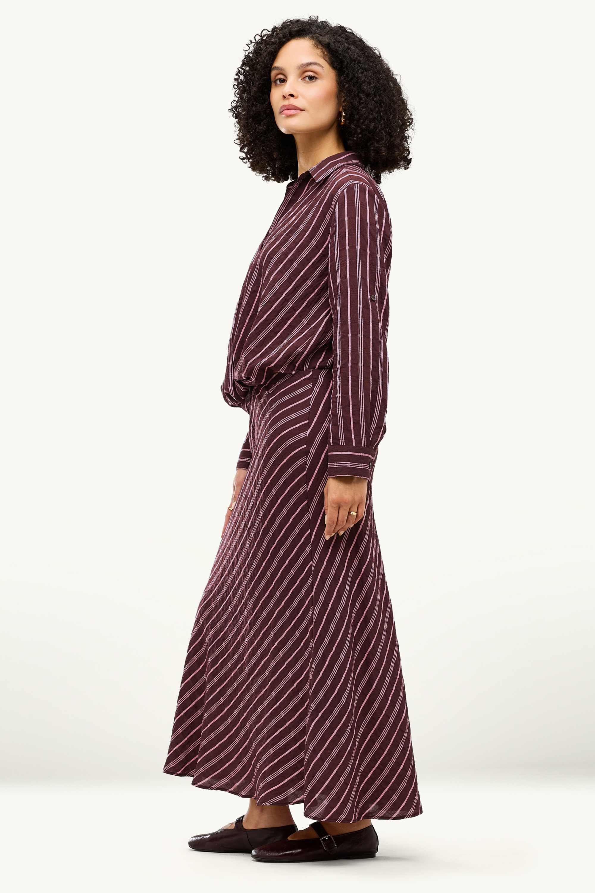 Skirt - patterned bordeaux