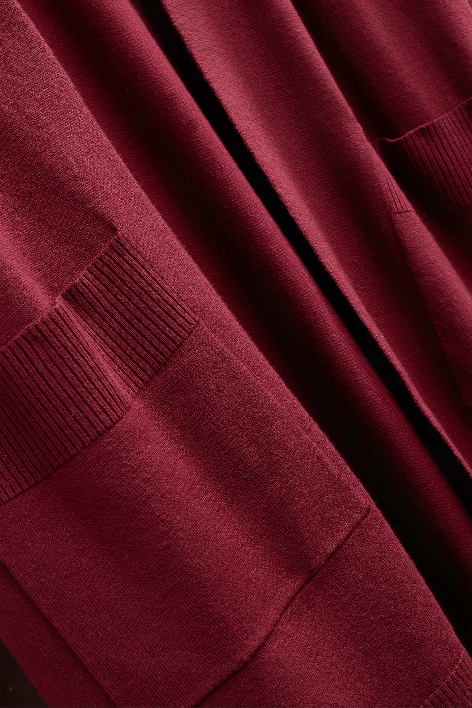 Long cardigan bordeaux