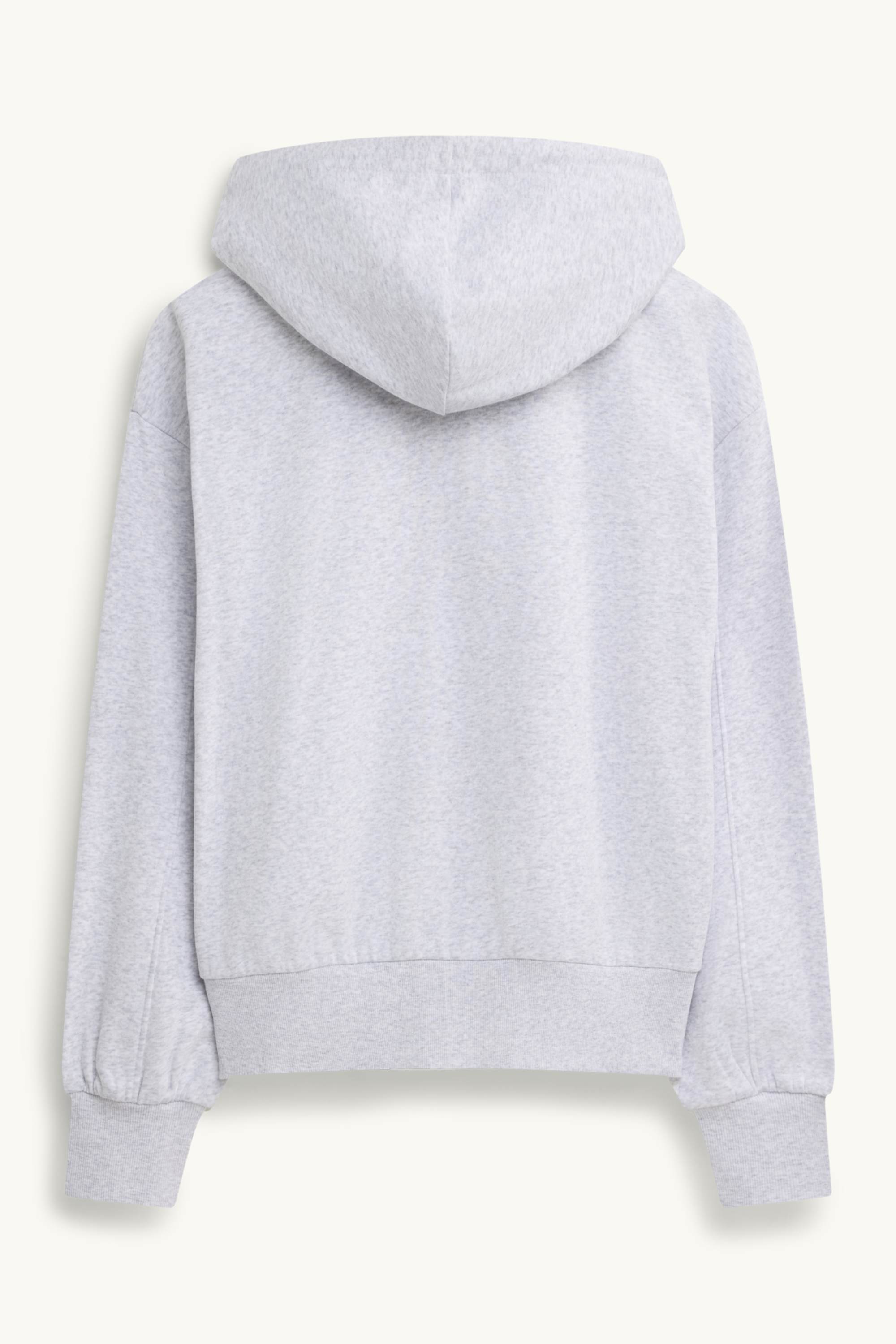 Zip-through hoodie light gray-melange