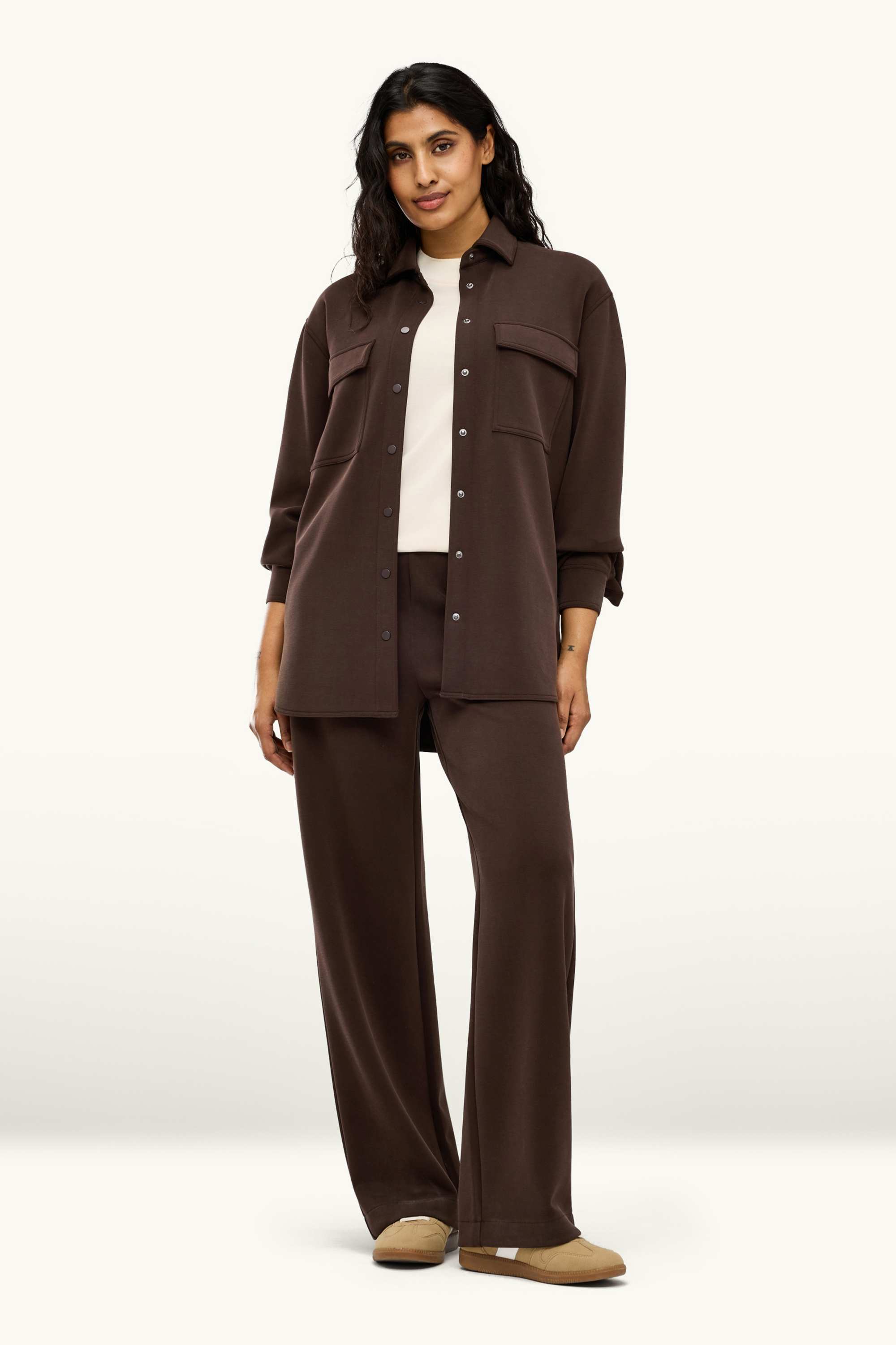 Shirt blouse dark brown