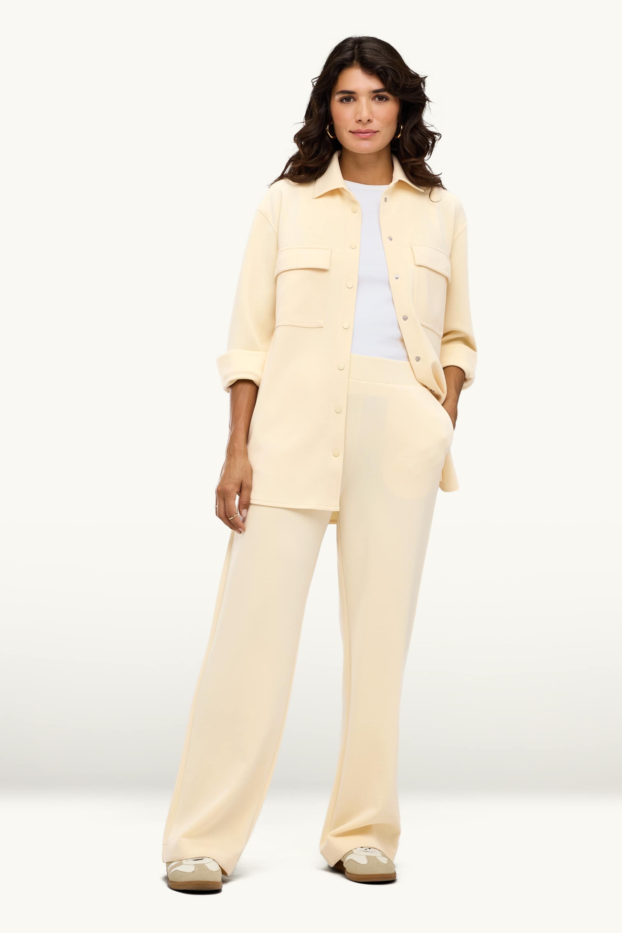 Shirt blouse cremewhite