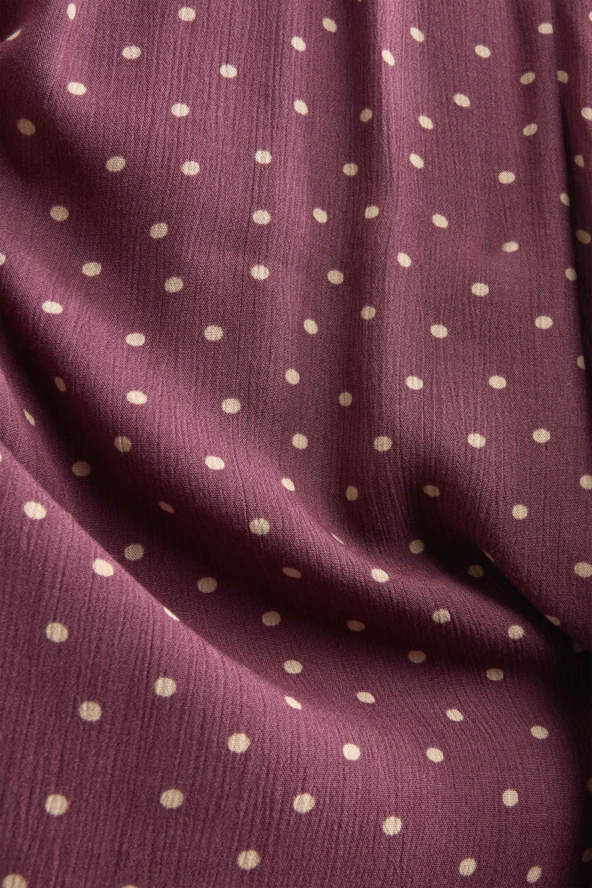 Dress - polka dot - textured purple