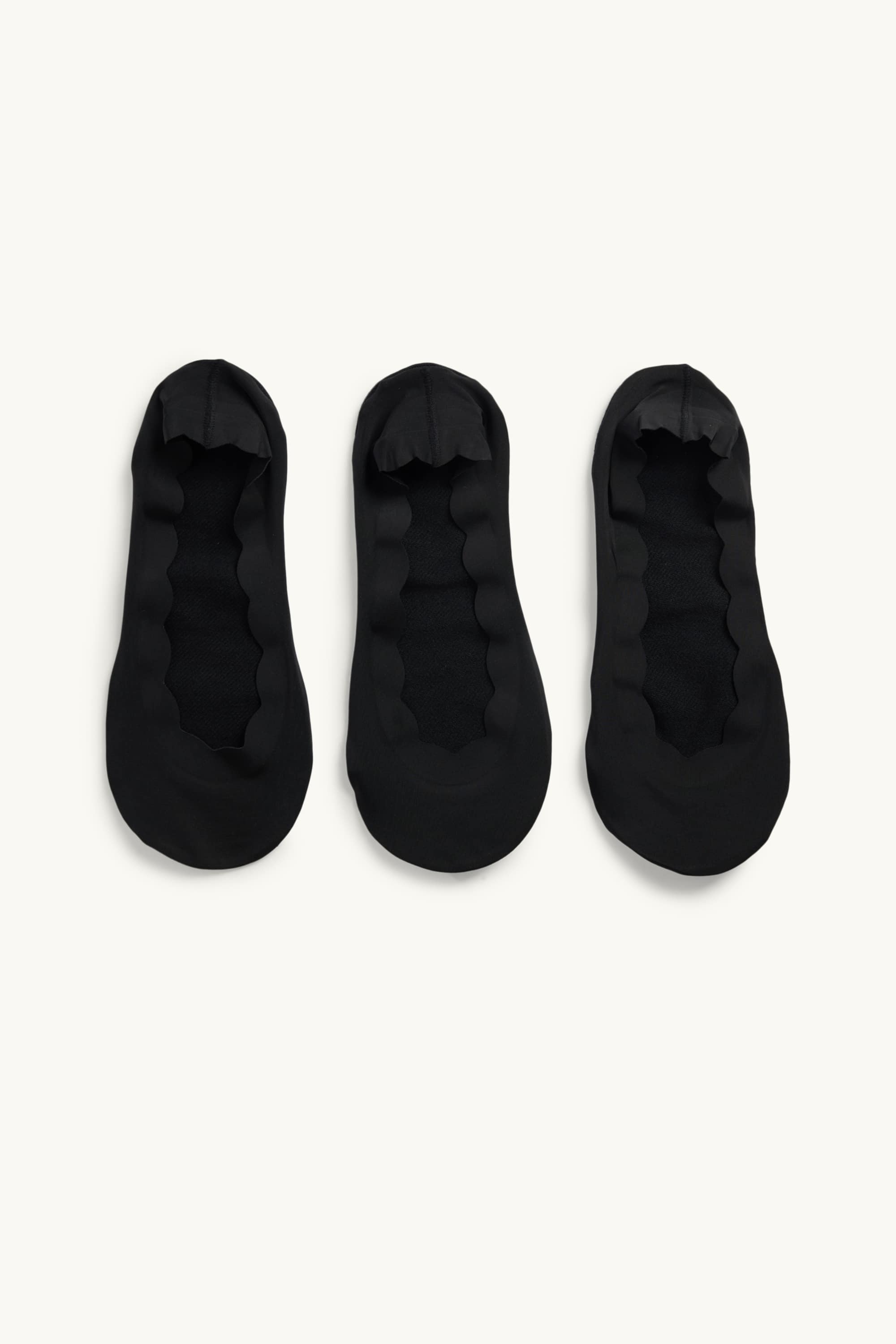 Multipack of 3 - footsies black