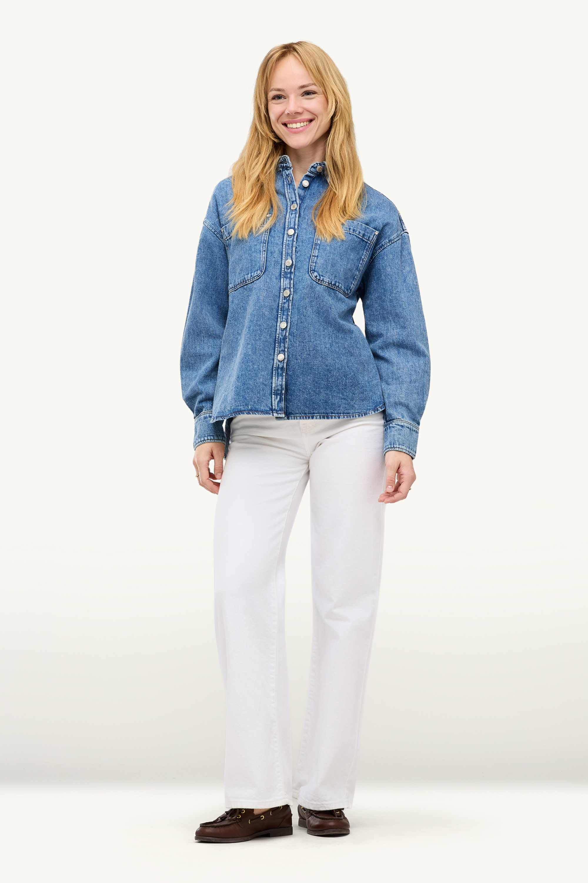 Denim shirt blouse blue denim