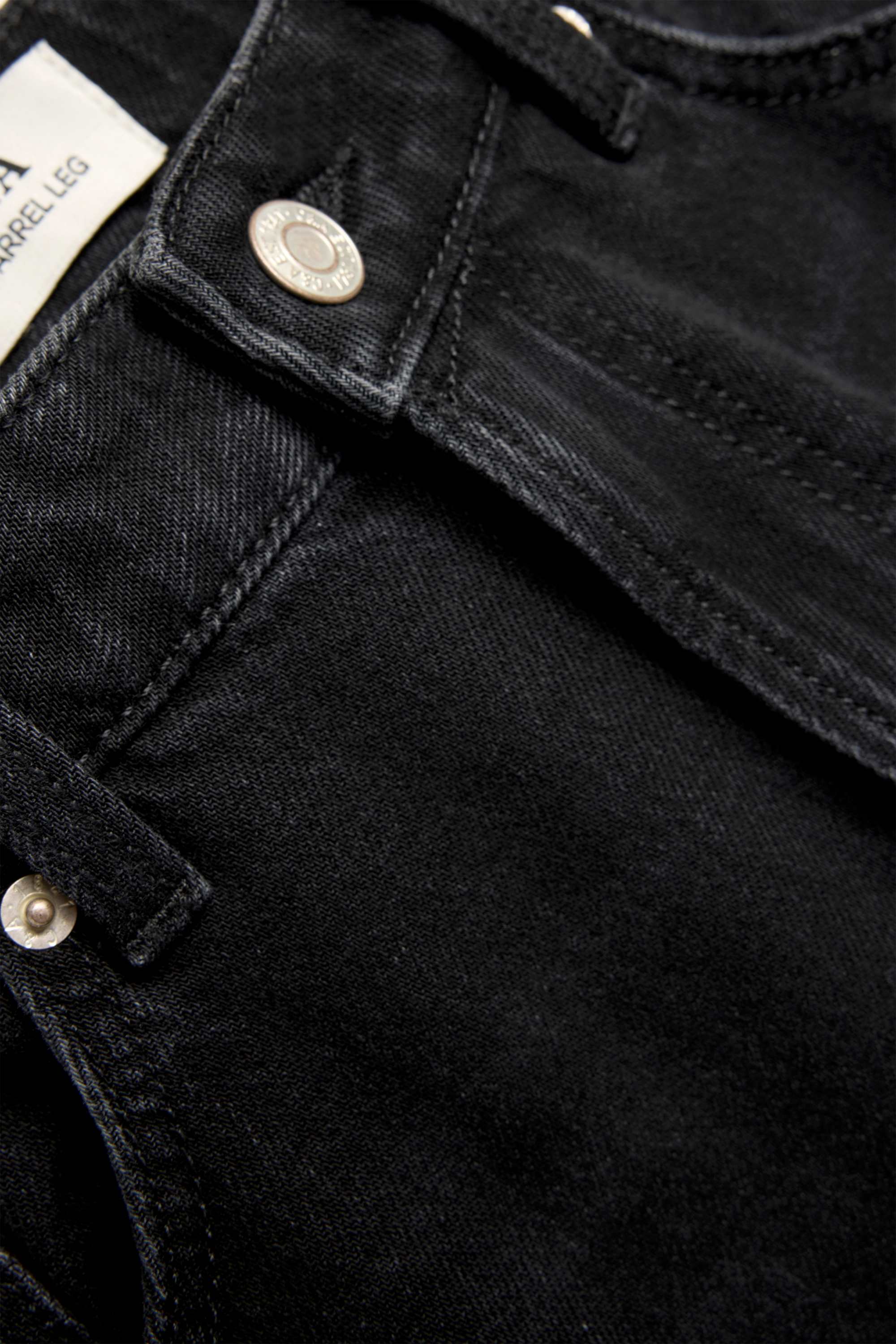 Barrel jeans - high waist black