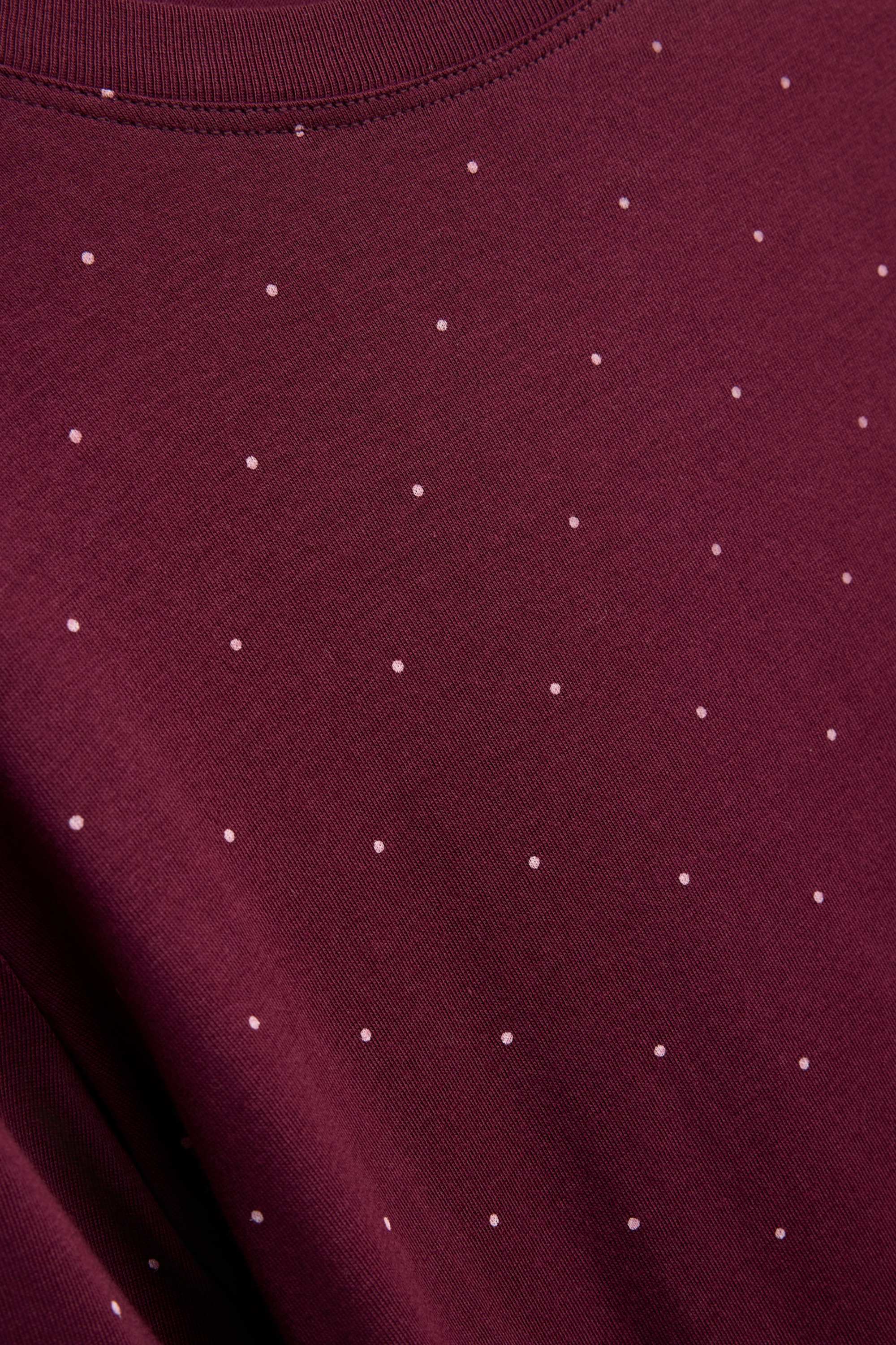 Nightdress - polka dot dark red