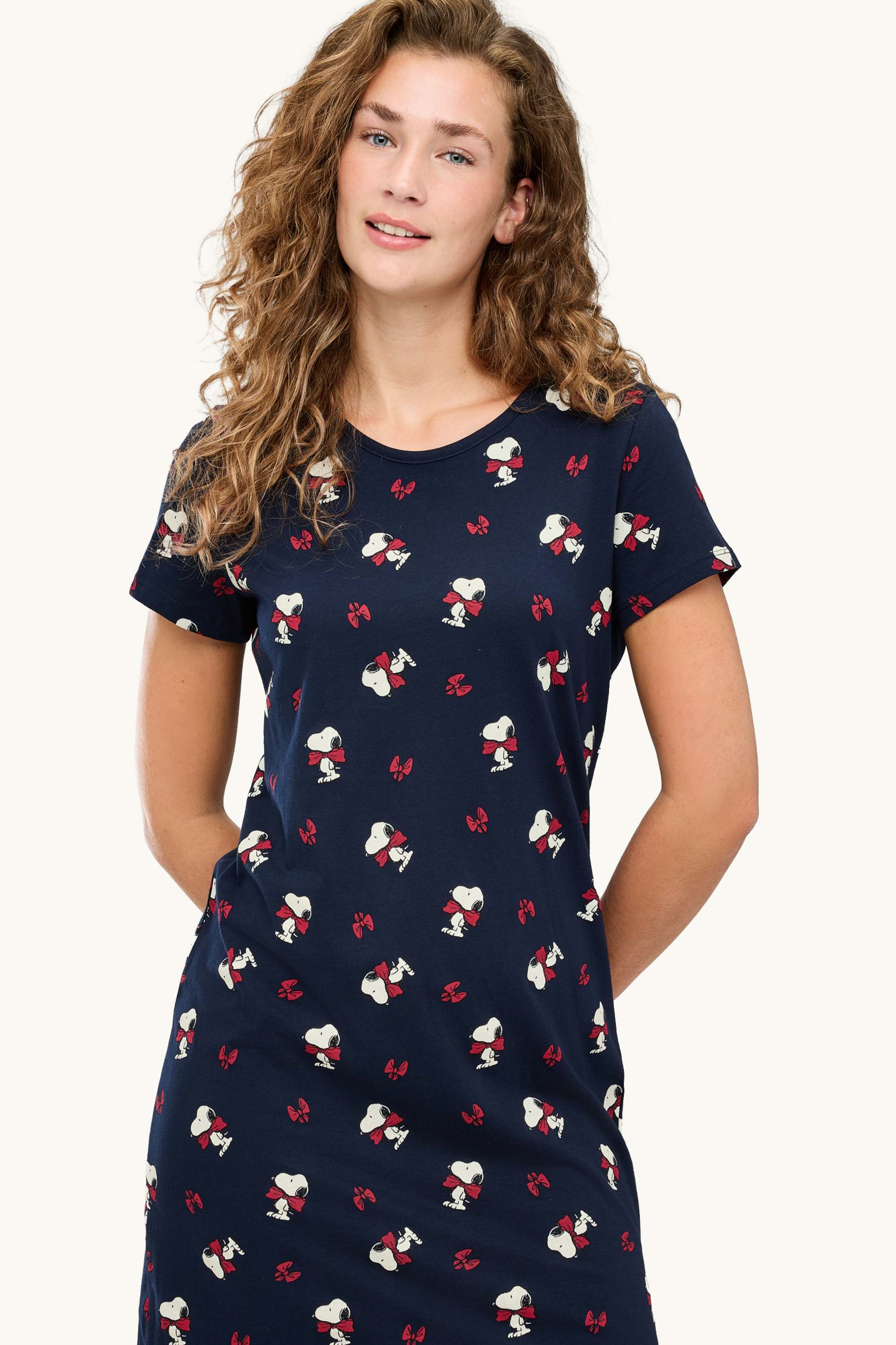 Nightdress - Snoopy dark blue