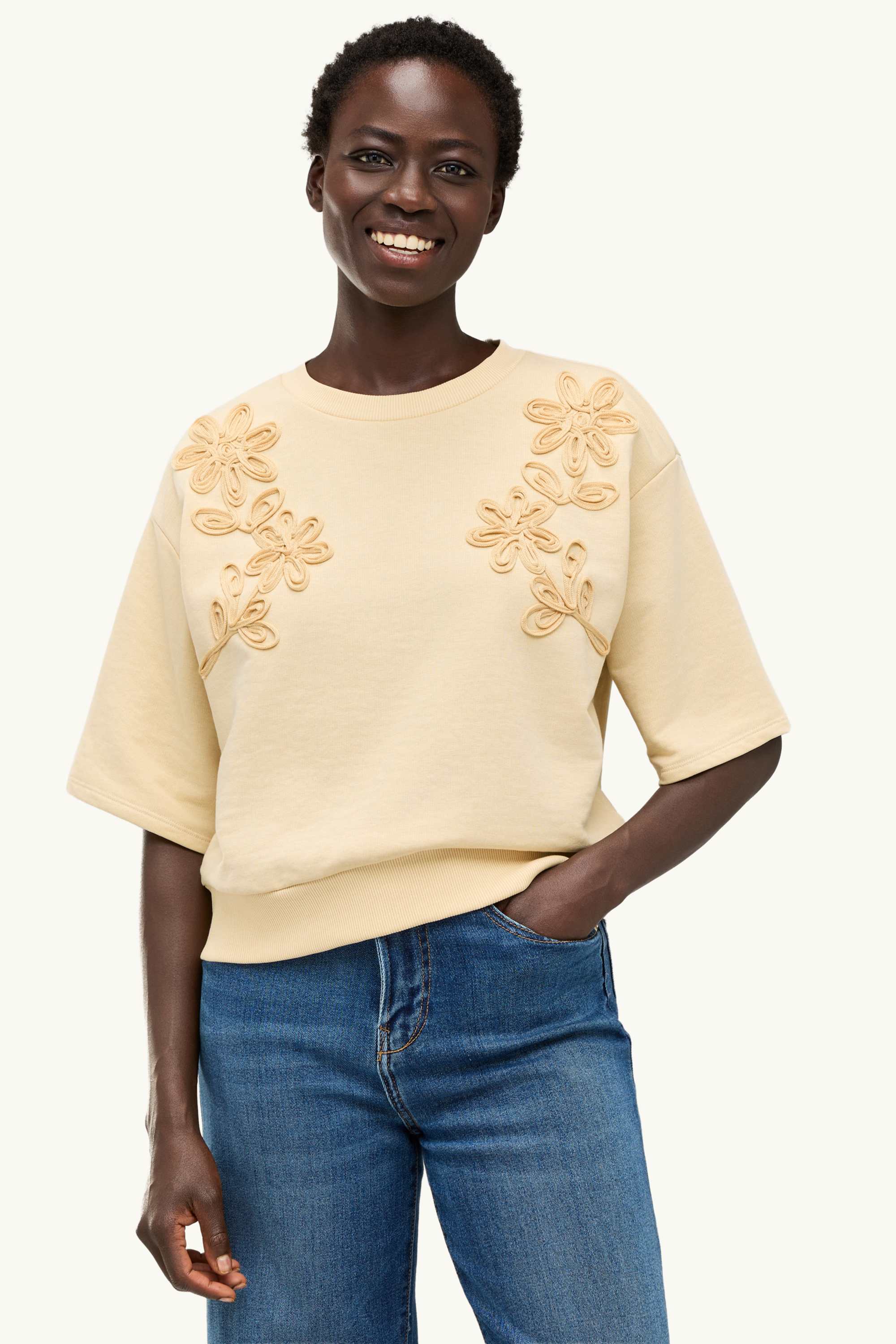 Sweatshirt apricot