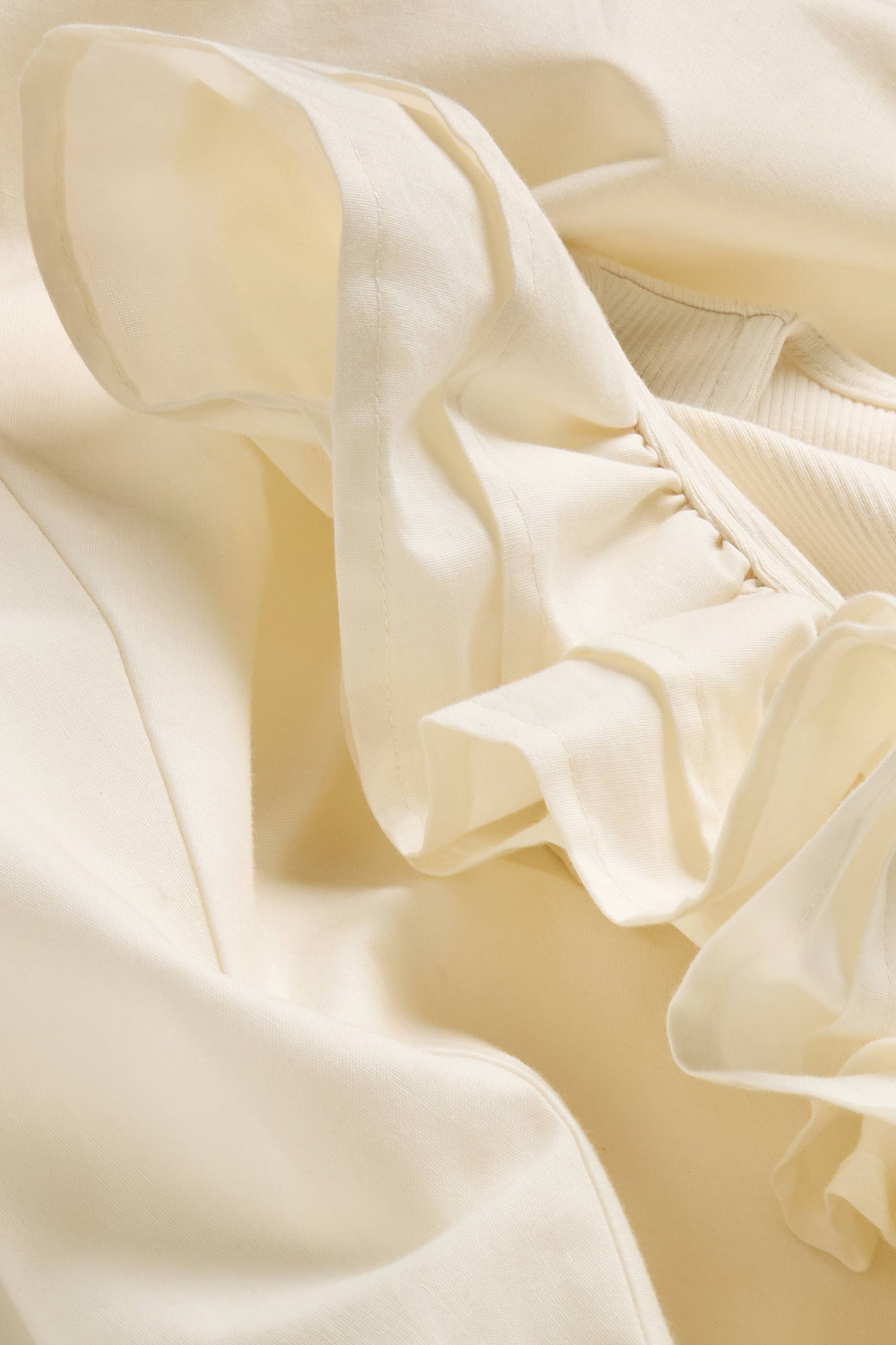 Fit & flare dress - ribbed cremewhite