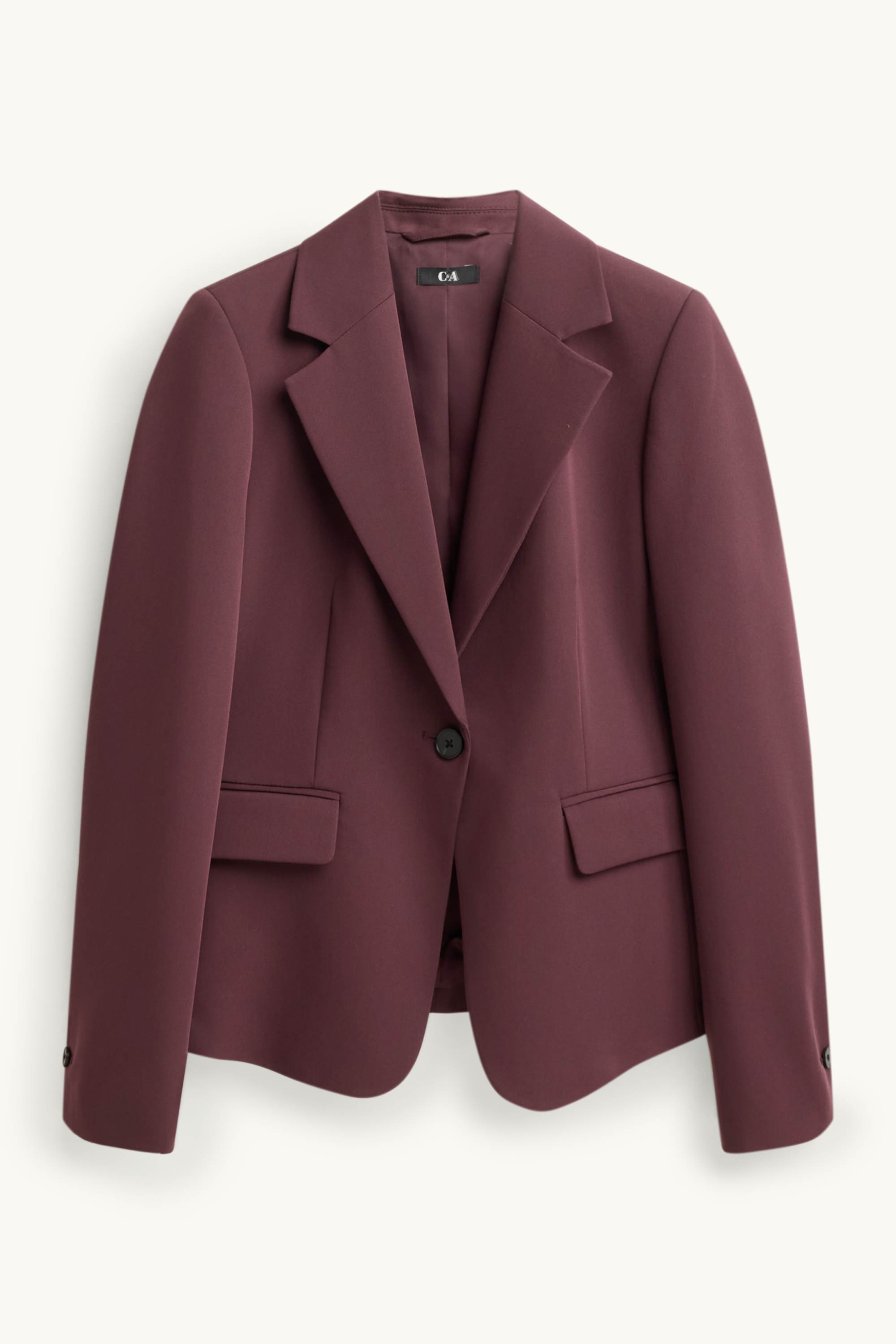 Business blazer - slim fit bordeaux