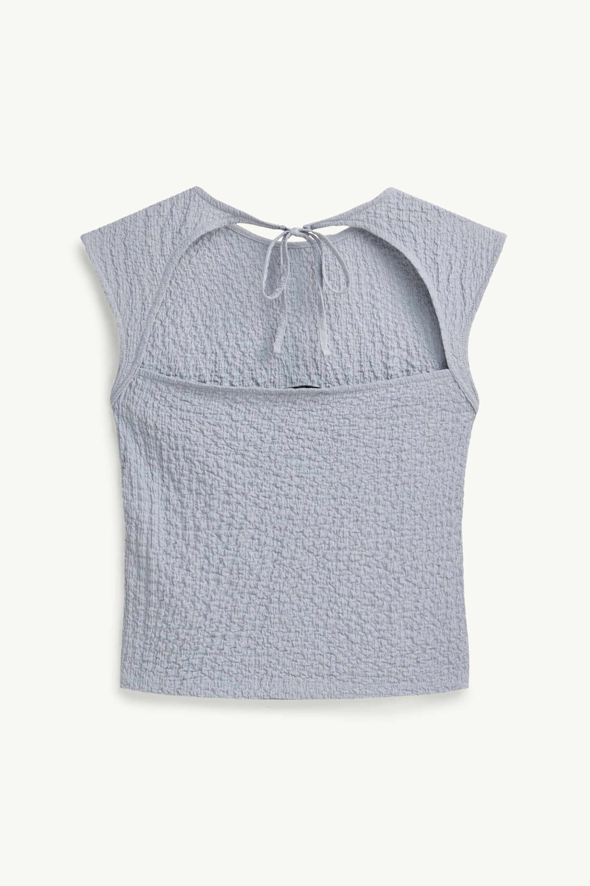 Top - textured gray