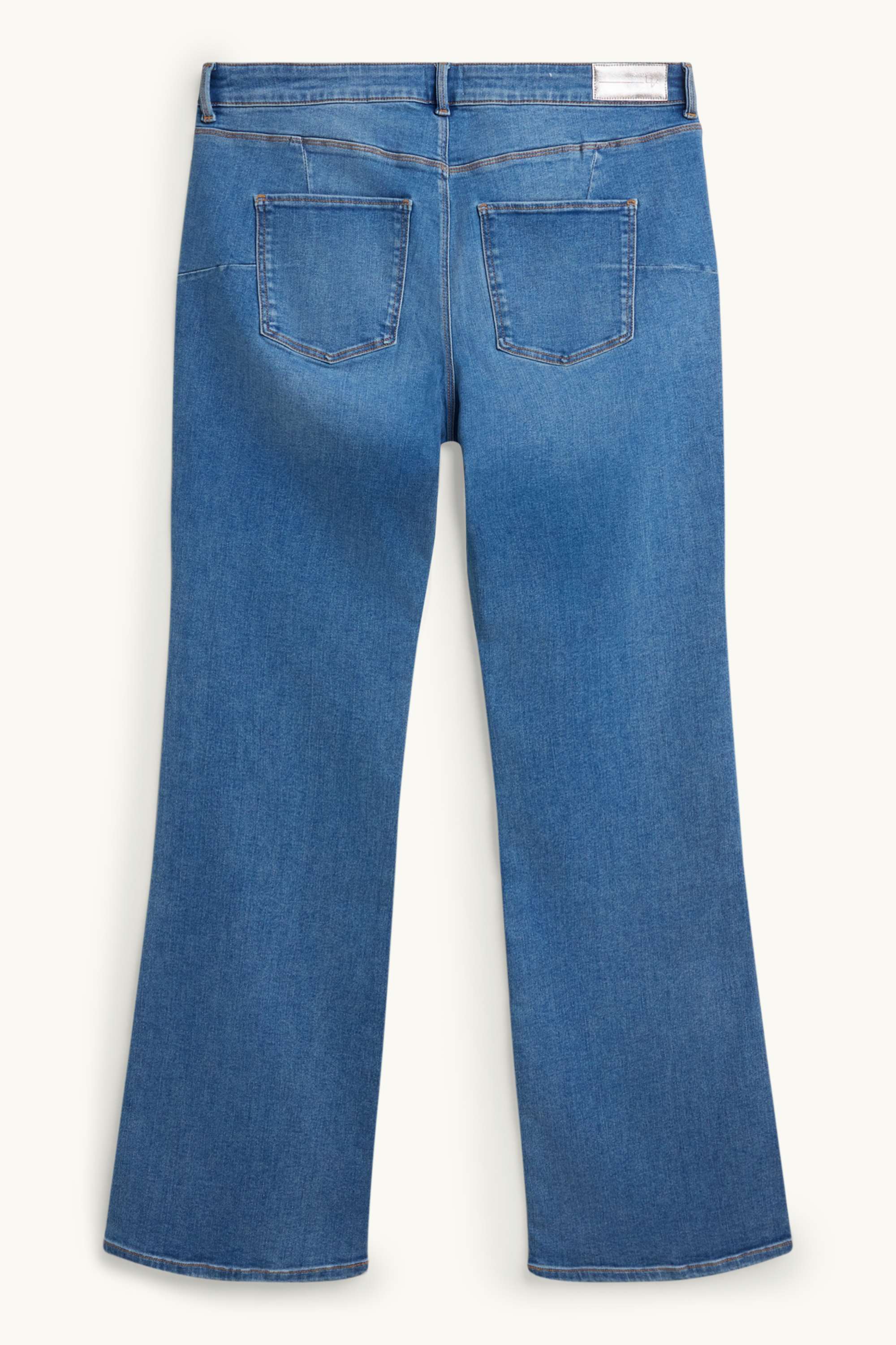 Bootcut jeans - mid-rise waist - shaping jeans - LYCRA® blue denim