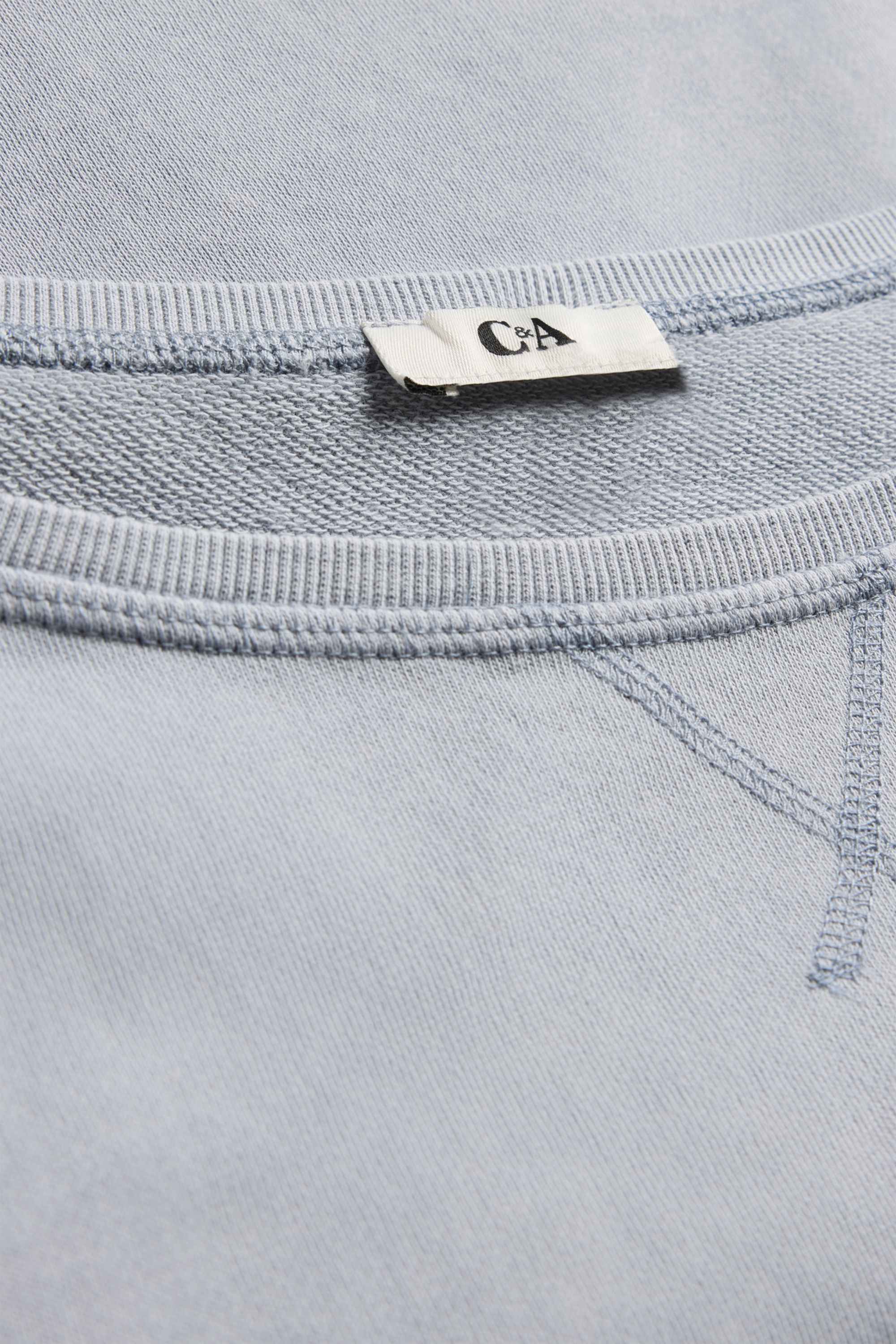 Cropped T-shirt - oversized light gray