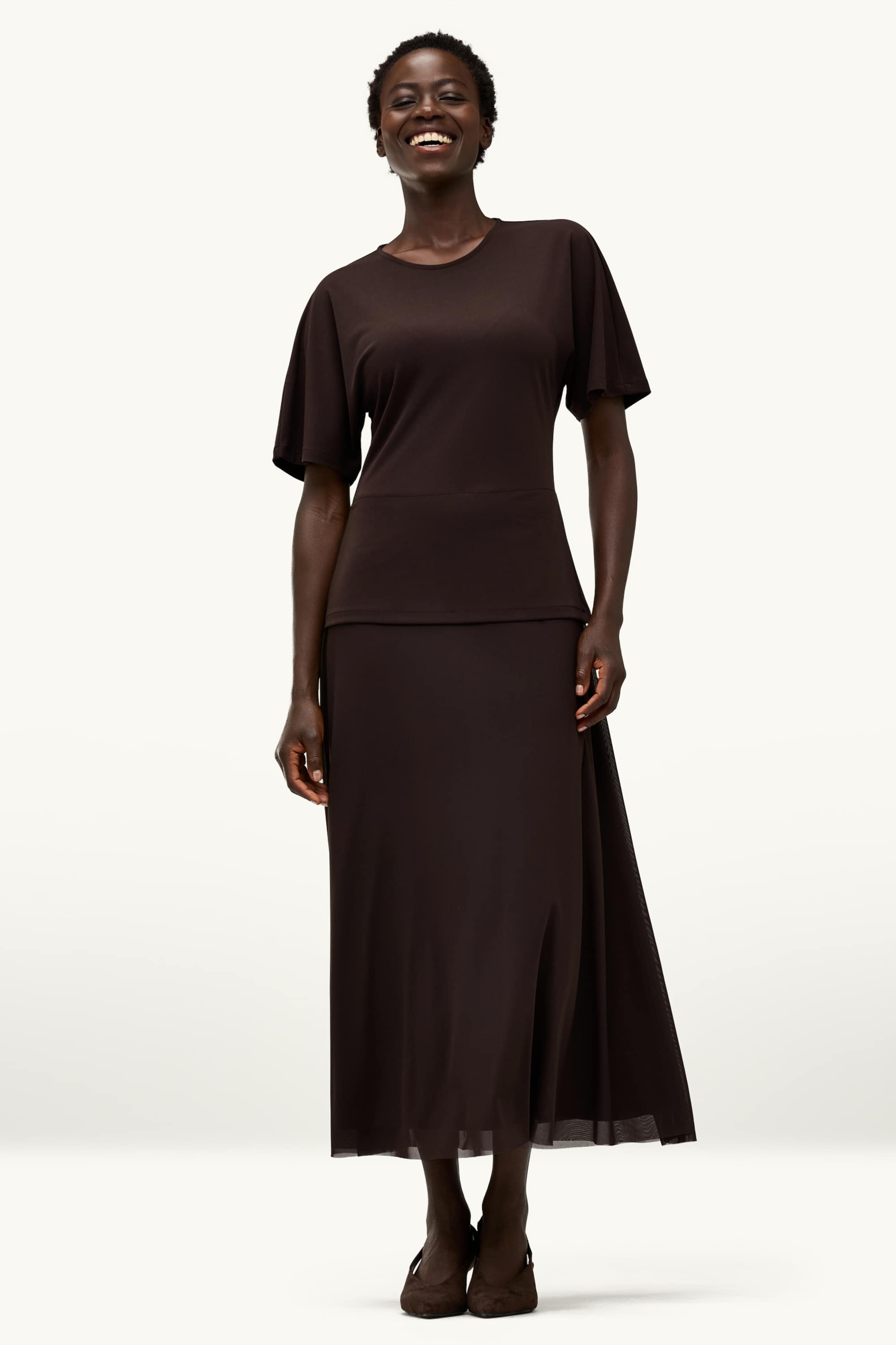 Dress dark brown