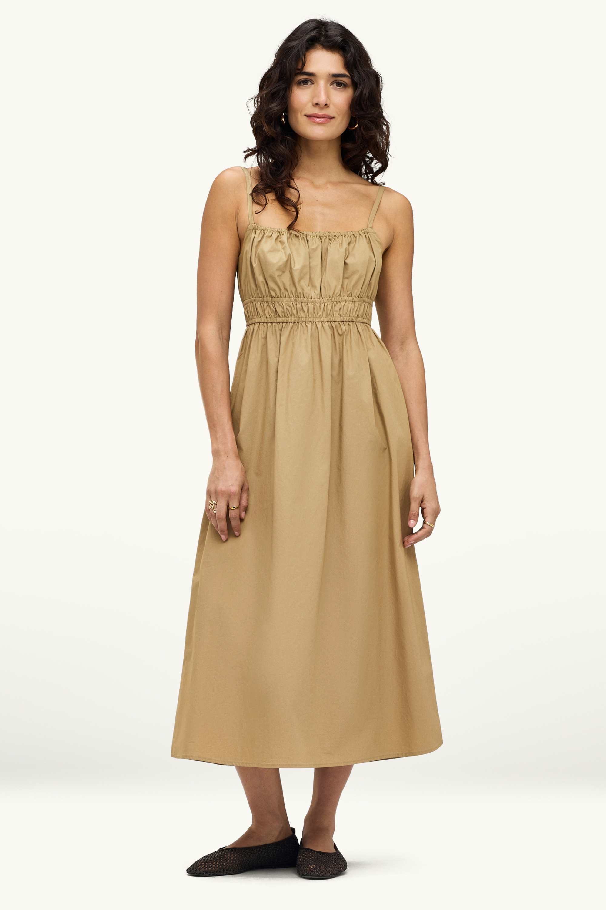 Empire dress beige
