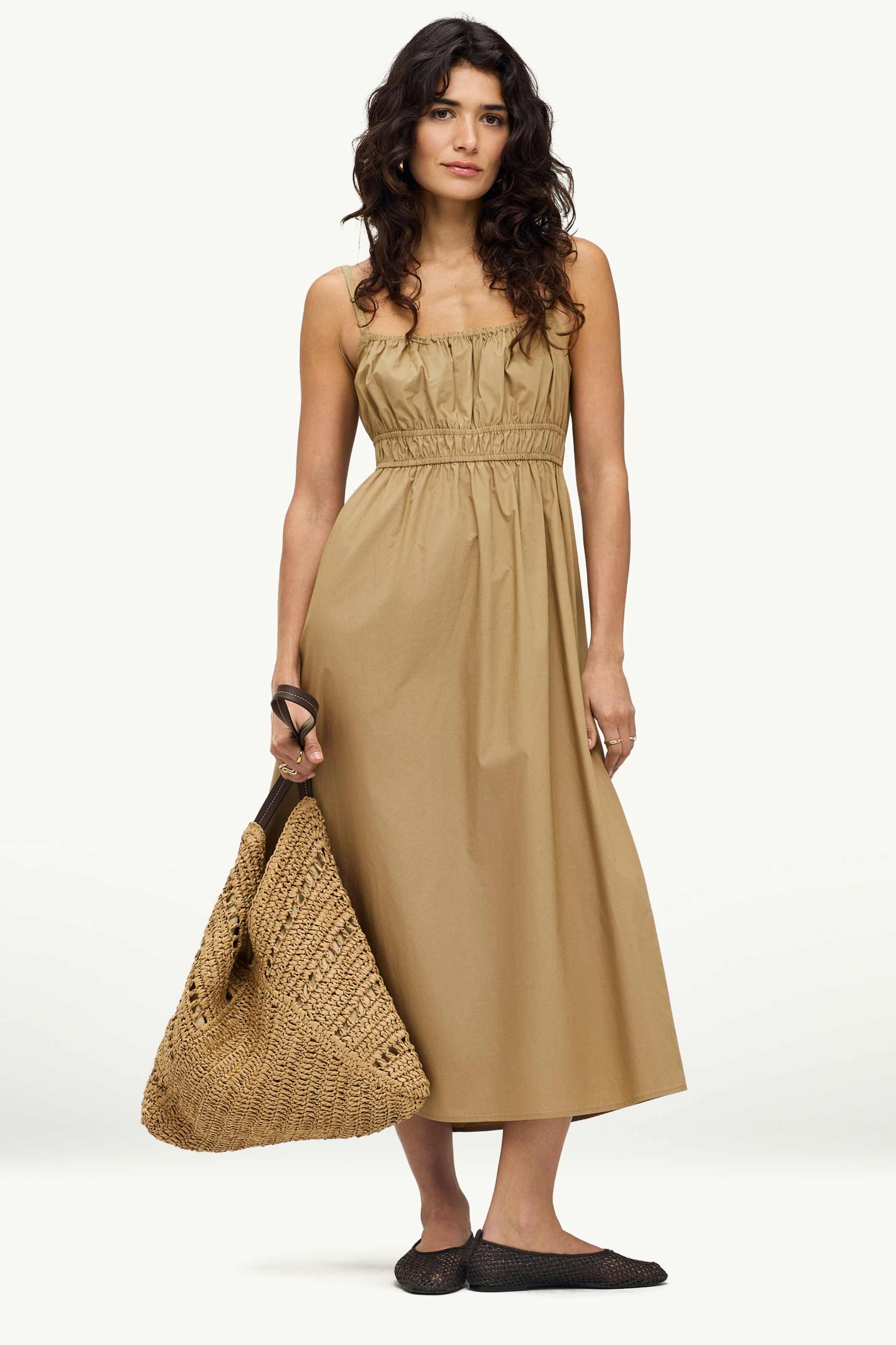 Empire dress beige