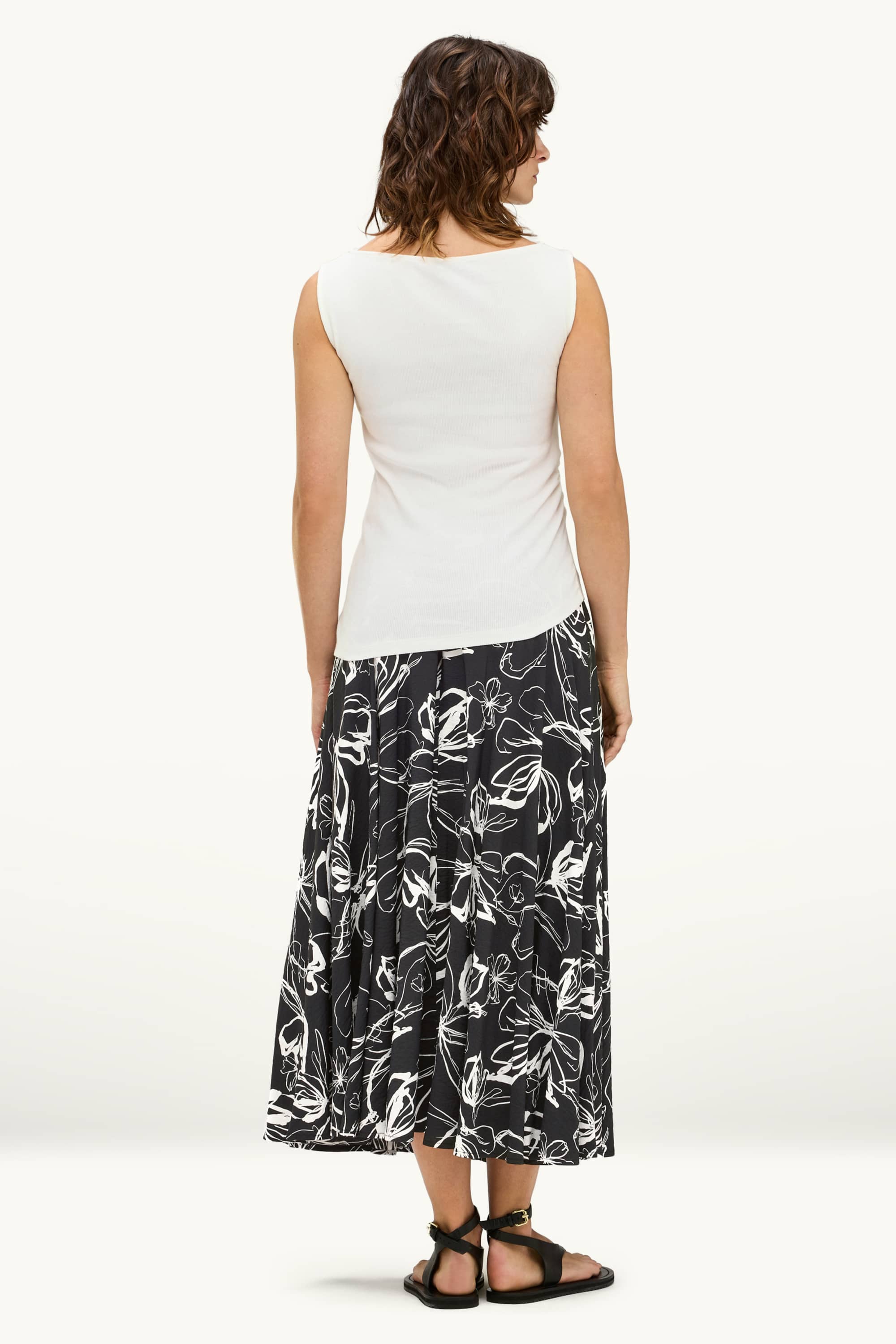 Skirt - floral black