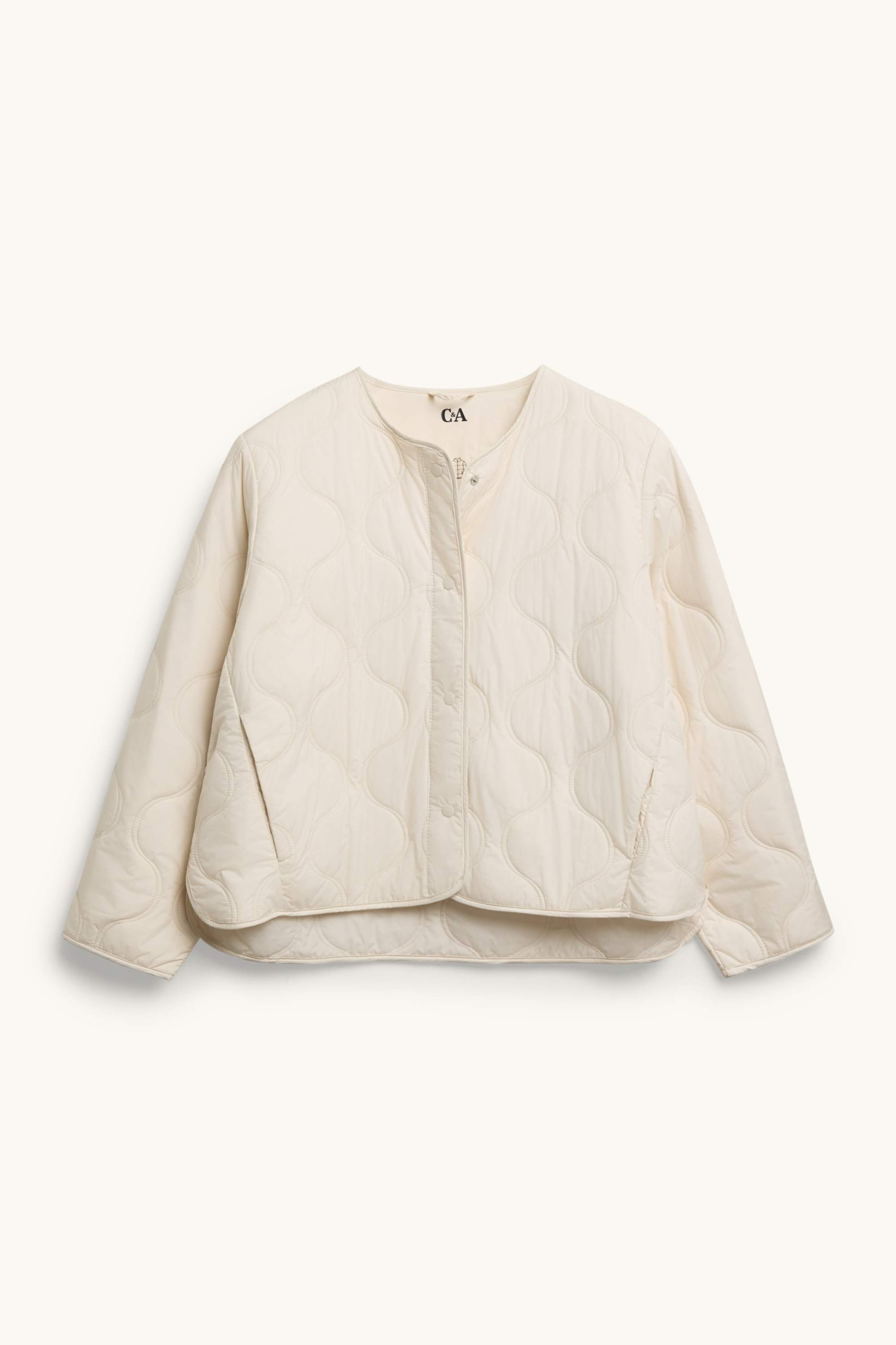 Quilted jacket cremewhite