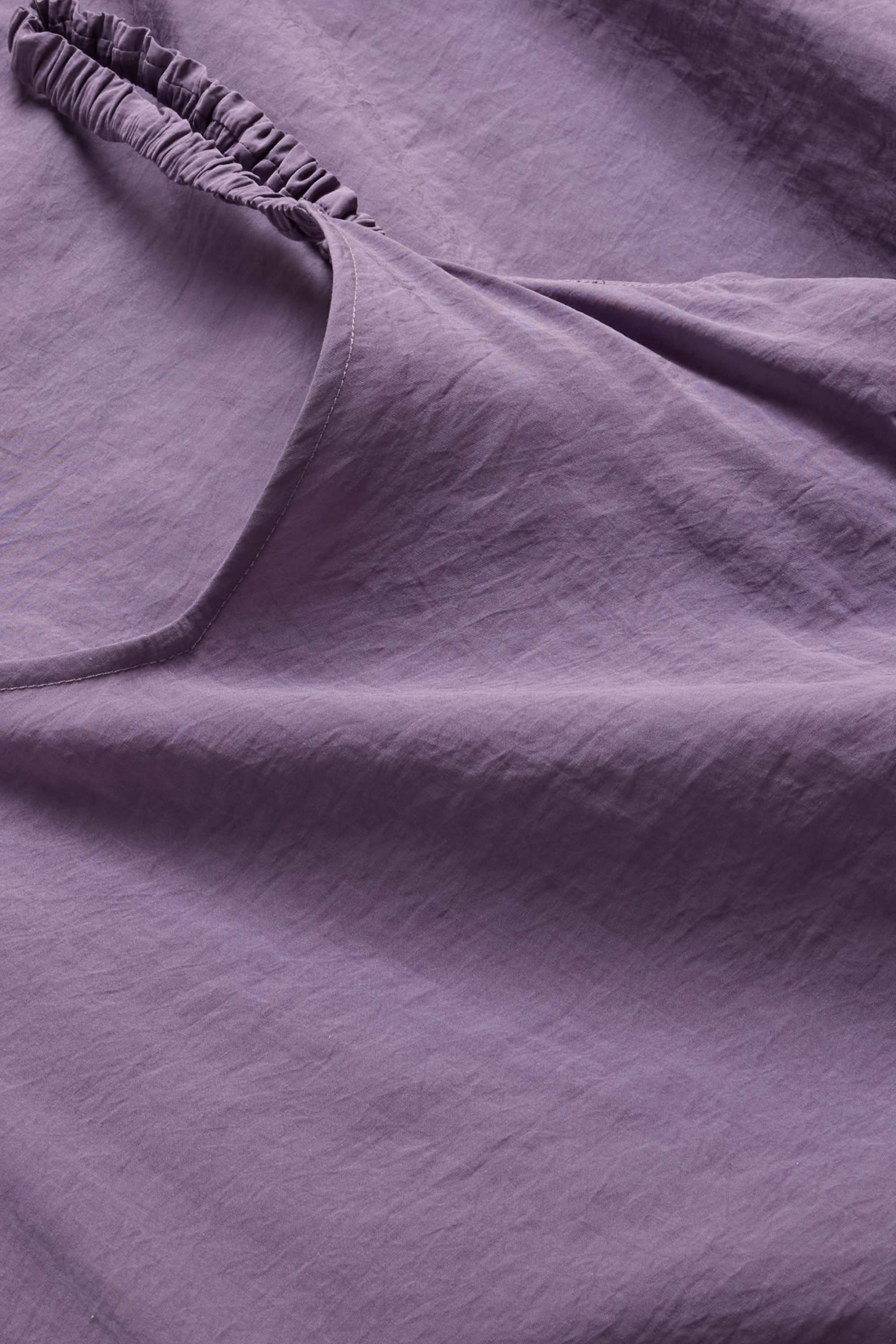 V-neck A-line dress purple