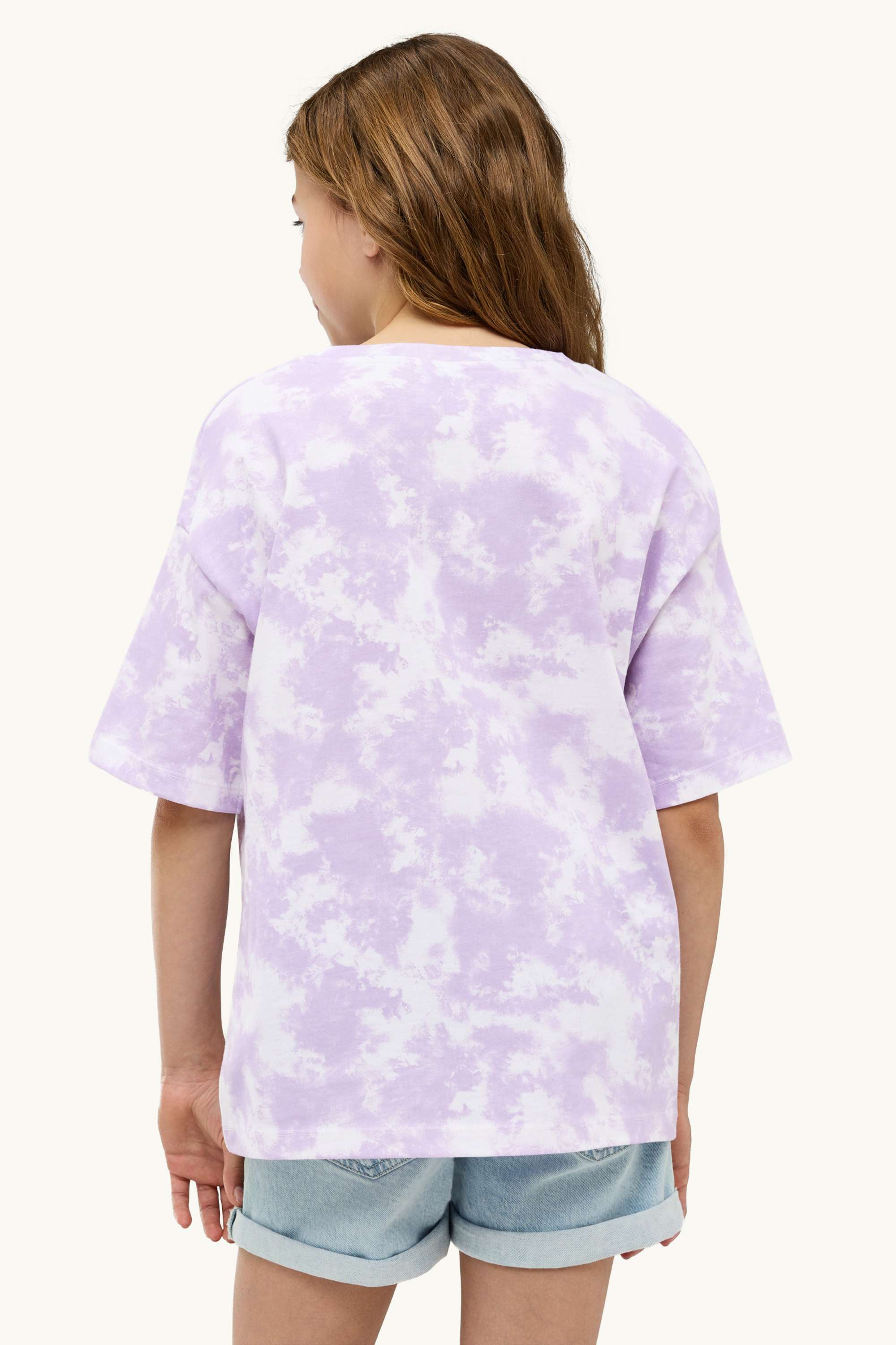KPop Demon Hunters - short sleeve T-shirt - patterned purple / white