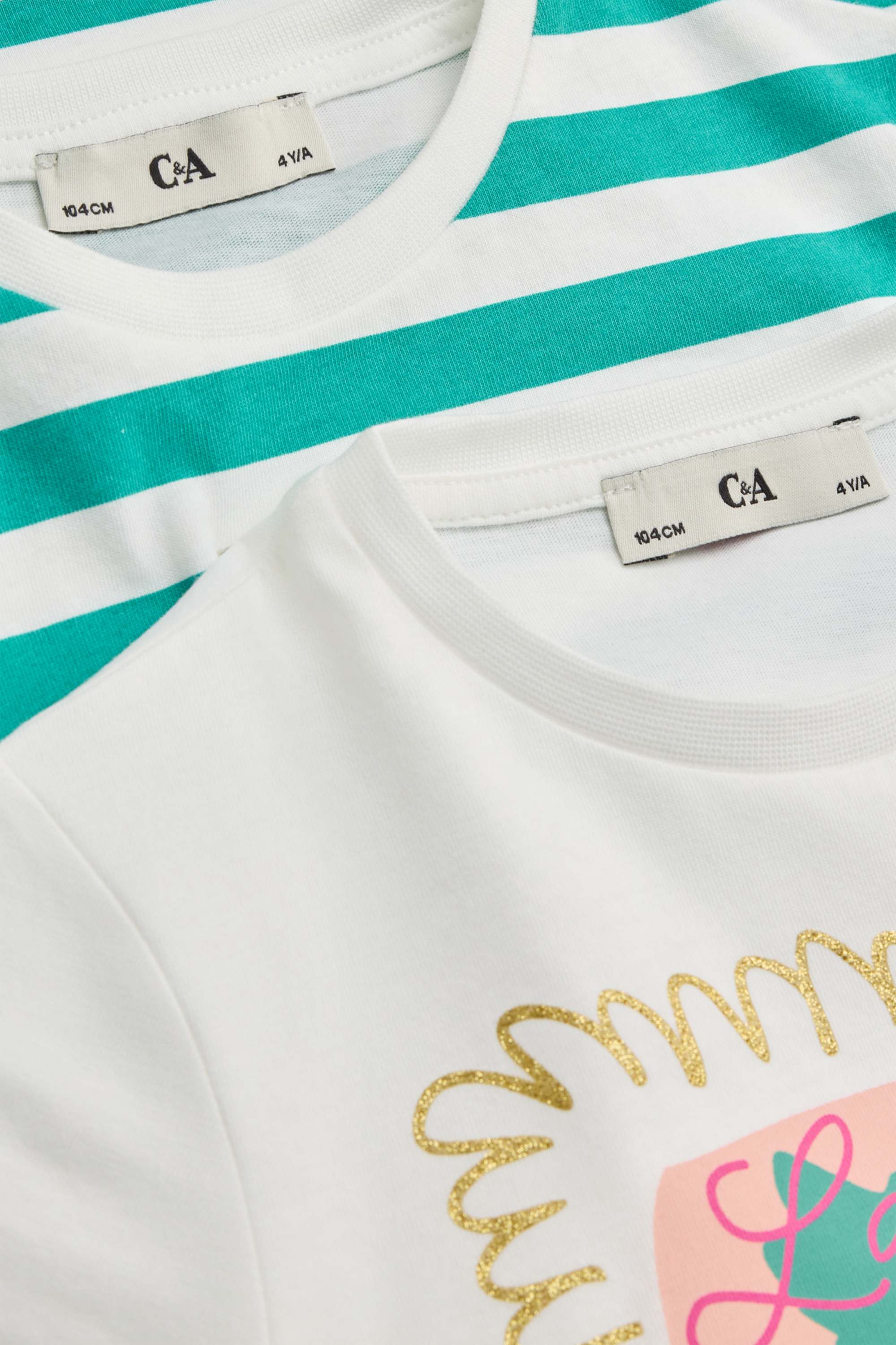 Multipack of 2 - strawberries - short sleeve T-shirt - shiny white / green