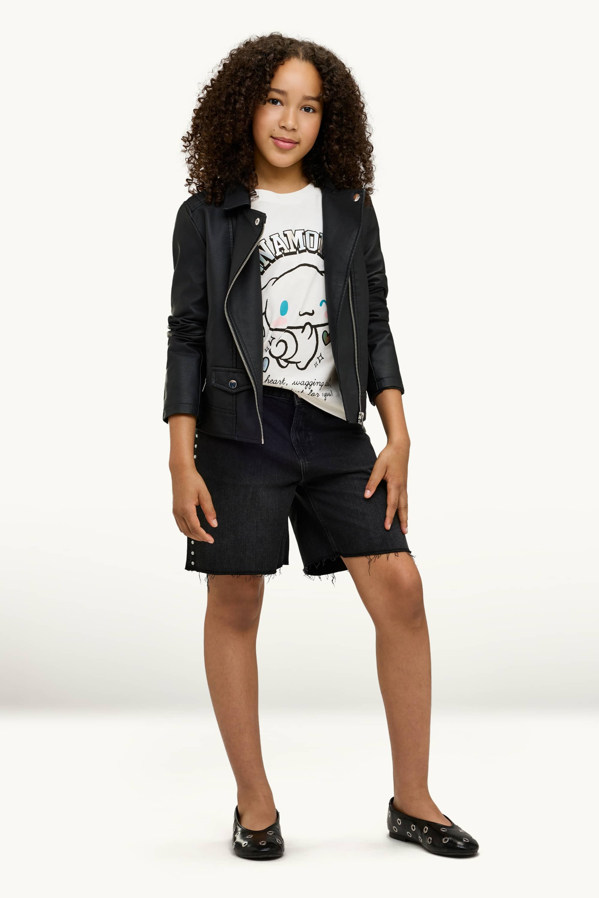 Cinnamoroll - short sleeve T-shirt - shiny white