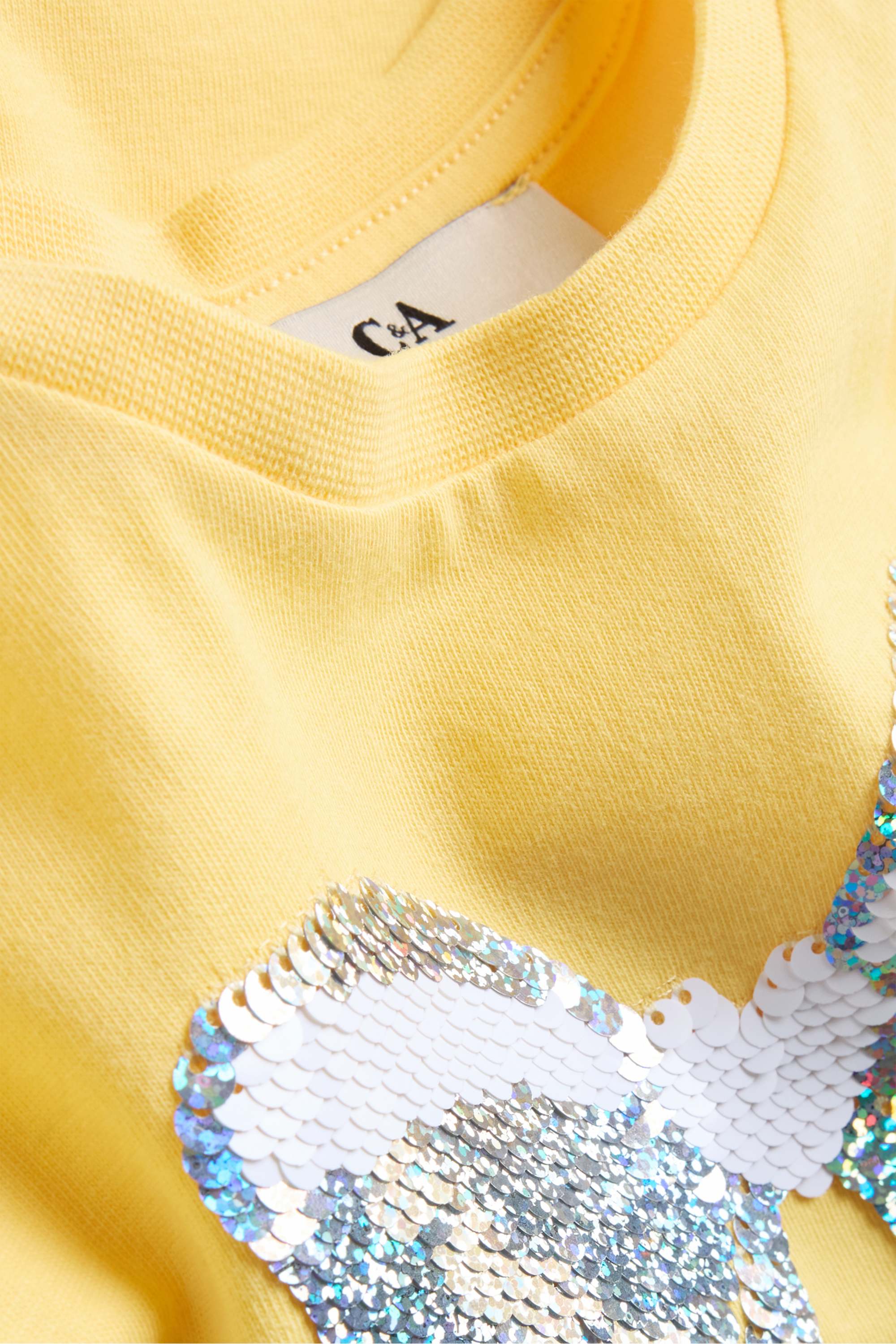 Bow - short sleeve T-shirt - shiny yellow