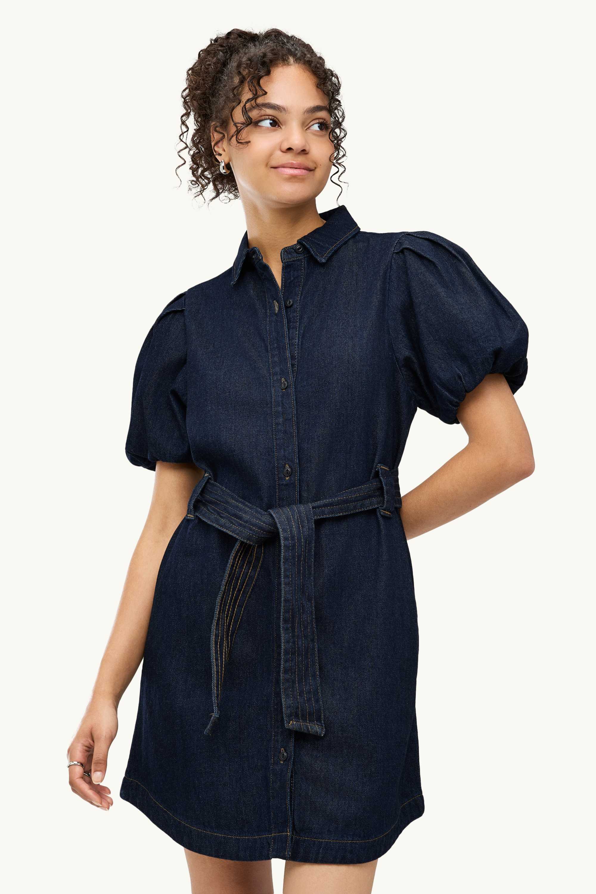 Denim dress dark blue