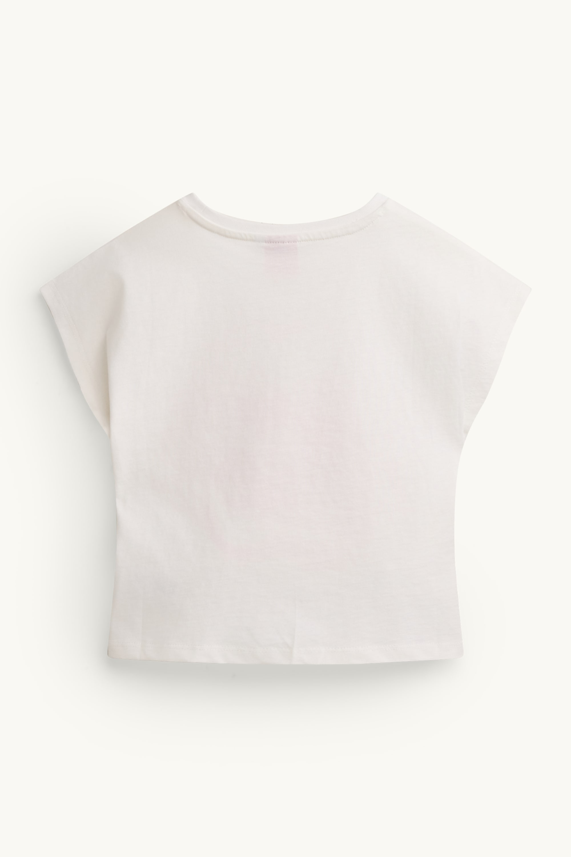 Cupa Chups - short sleeve T-shirt with knot detail - shiny white