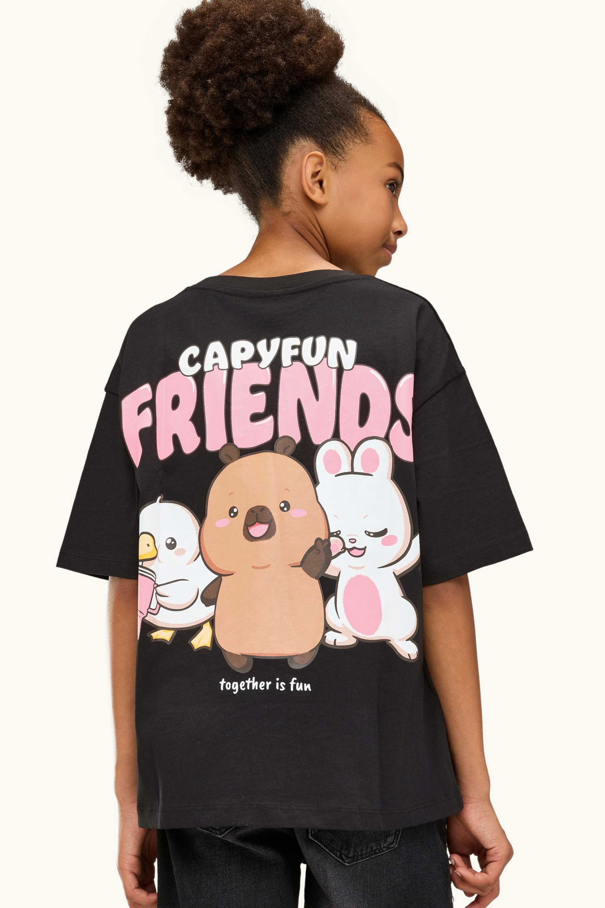 CapyFun - short sleeve T-shirt black
