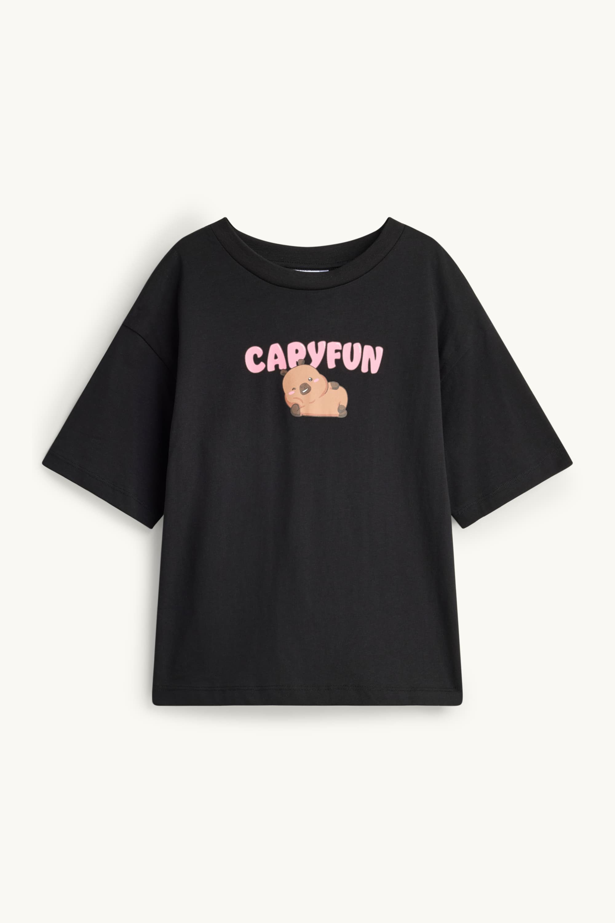 CapyFun - short sleeve T-shirt black