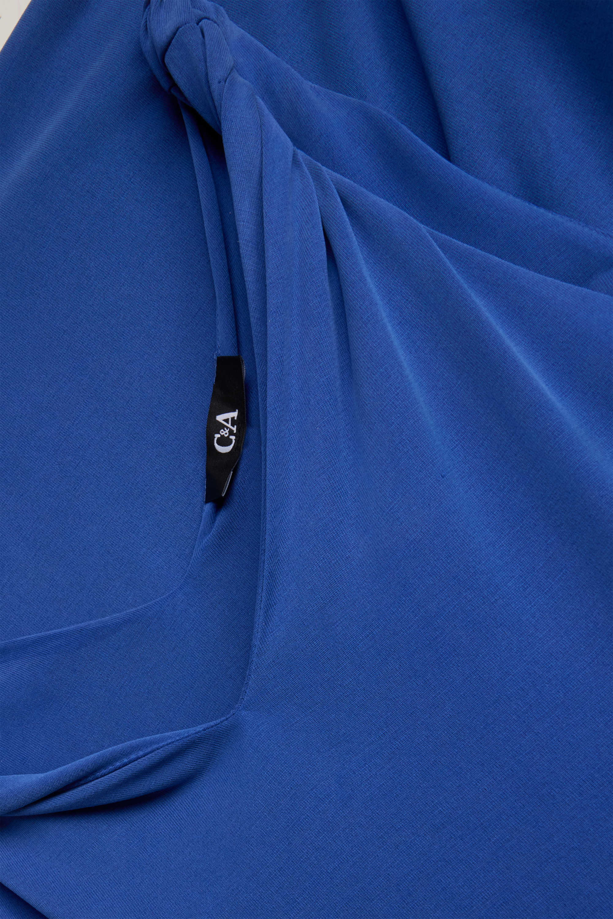 V-neck dress - straight fit blue