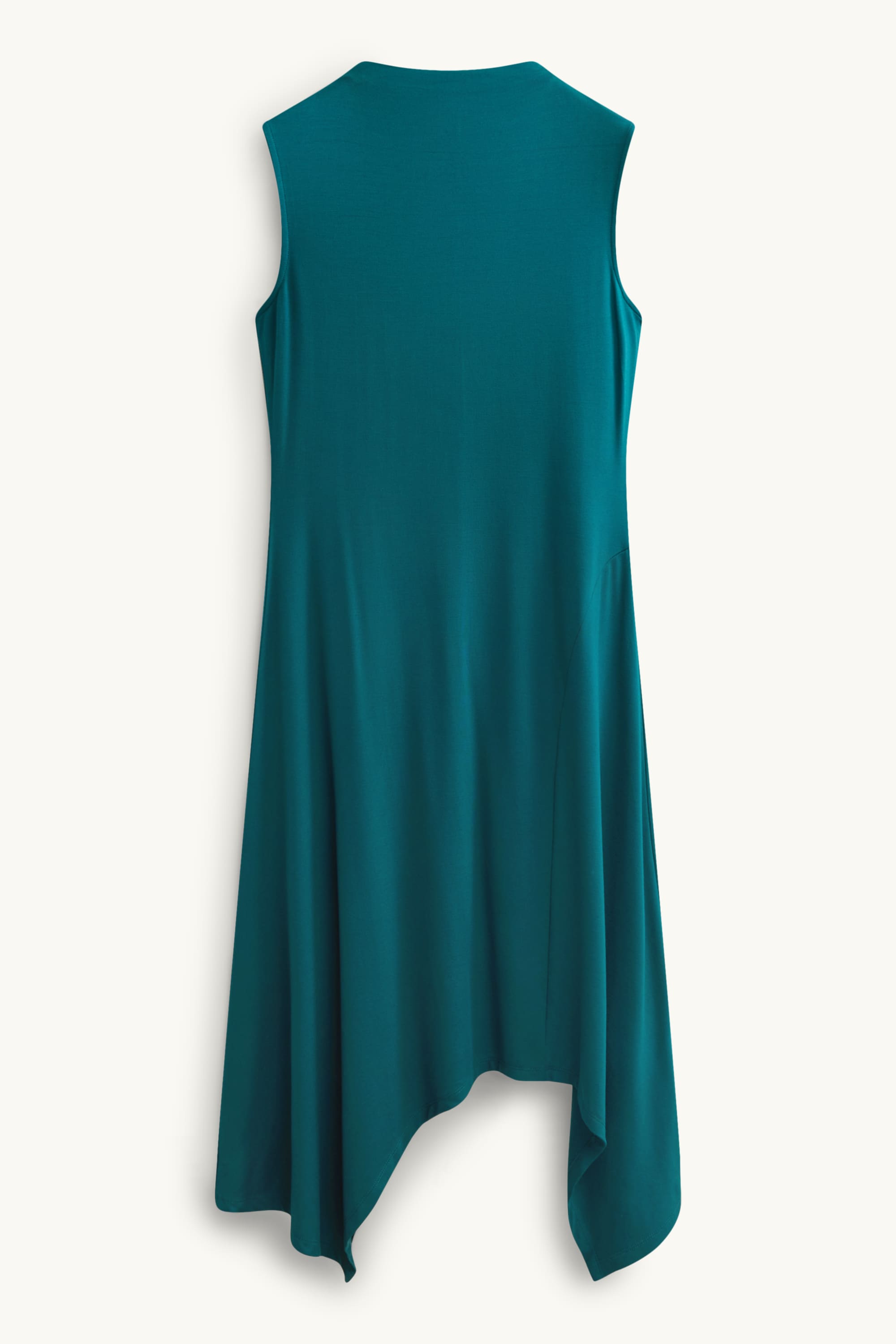 Viscose dress - straight fit green