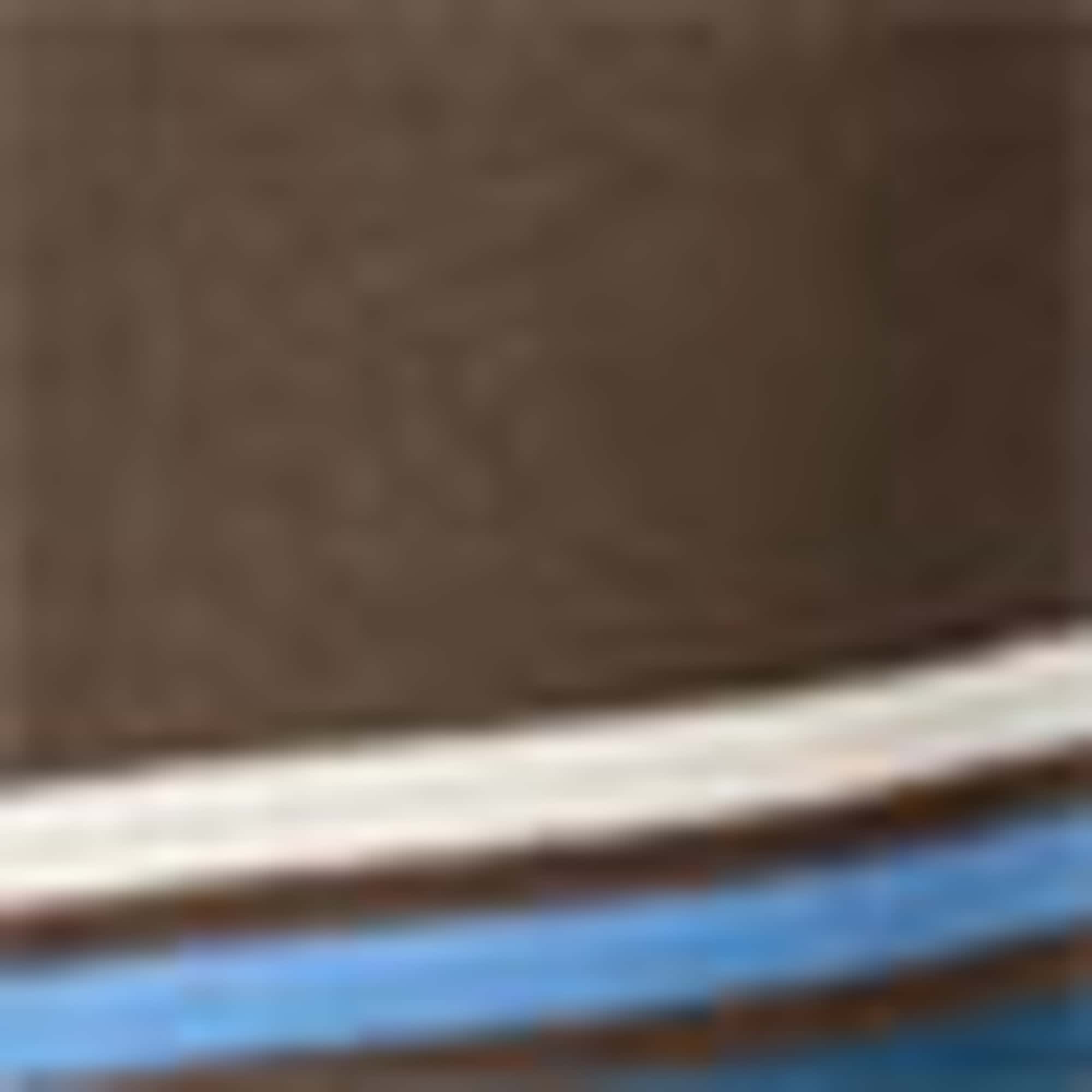 T-shirt - regular fit - striped brown / blue