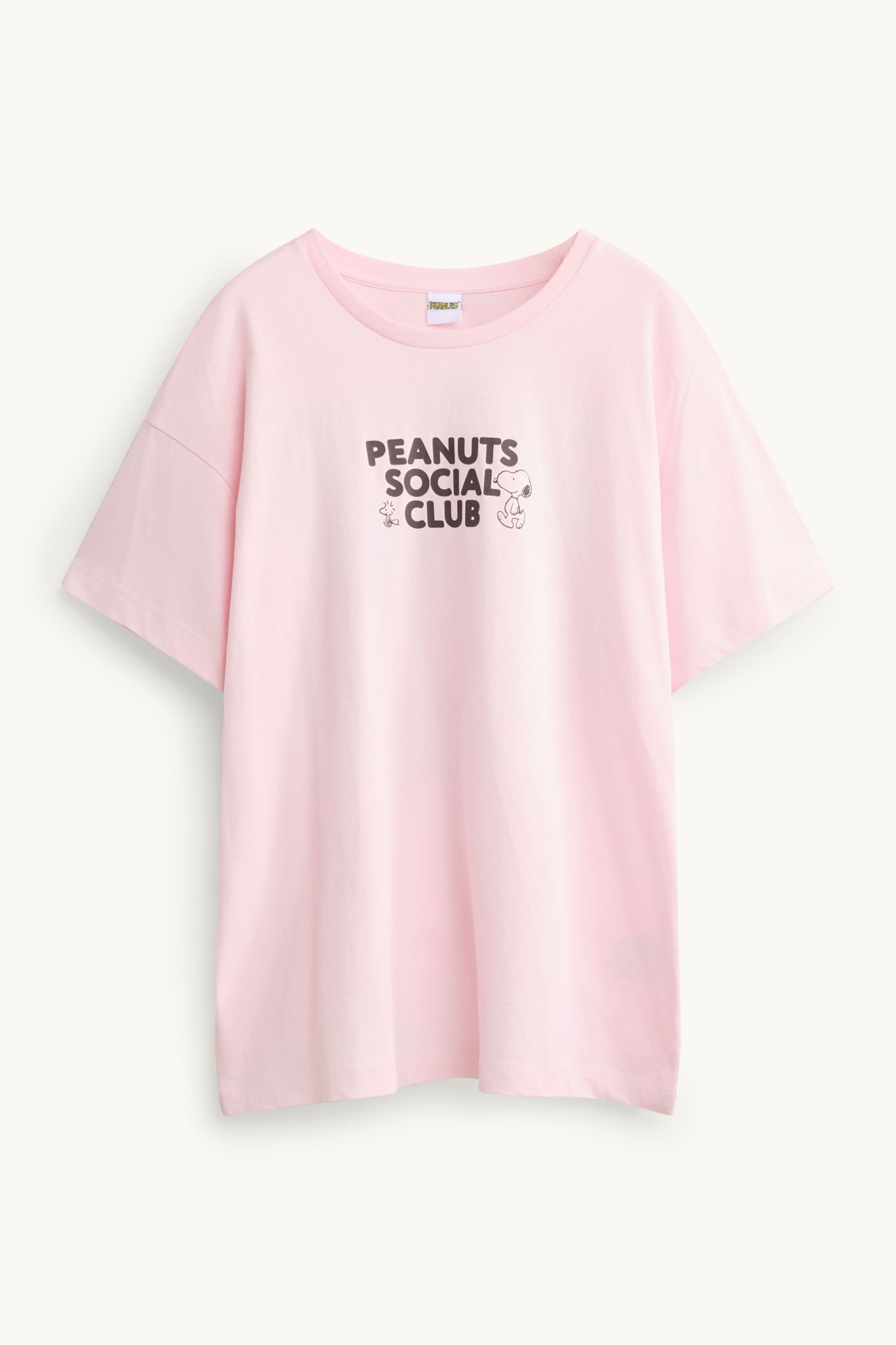 T-shirt - oversized - Peanuts light rose