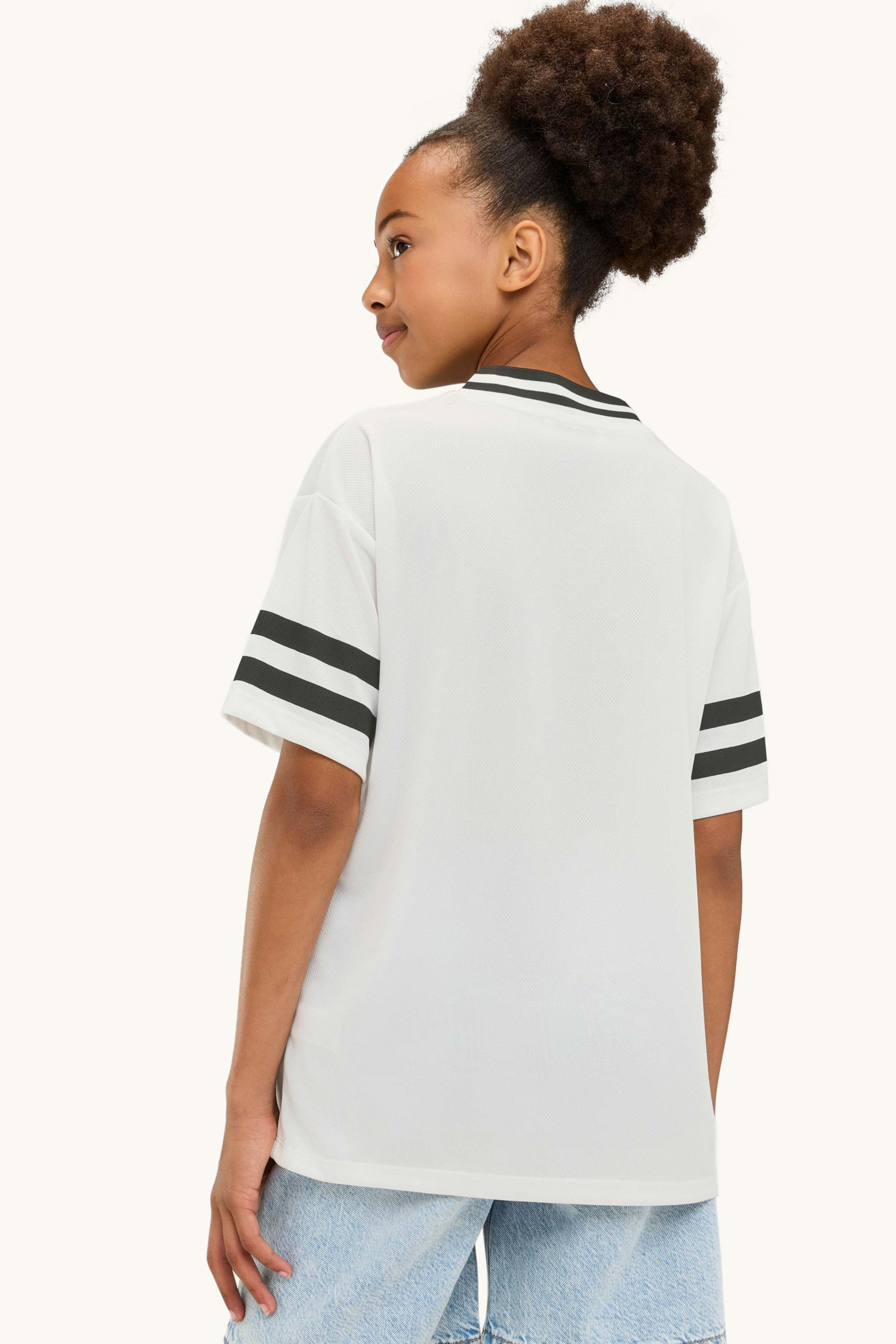 San Diego - short sleeve T-shirt - oversized white / black