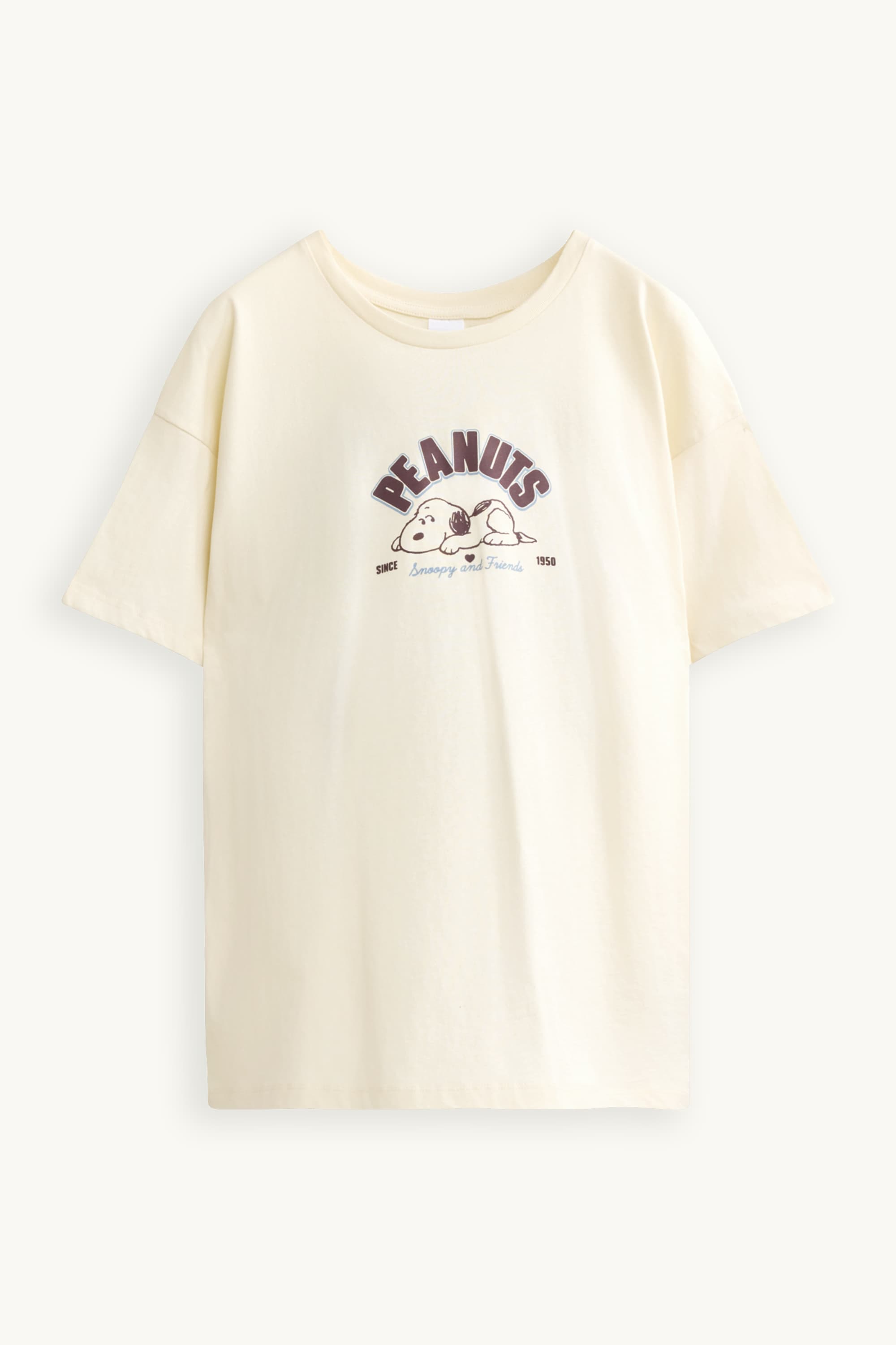 T-shirt - oversized - Peanuts cremewhite
