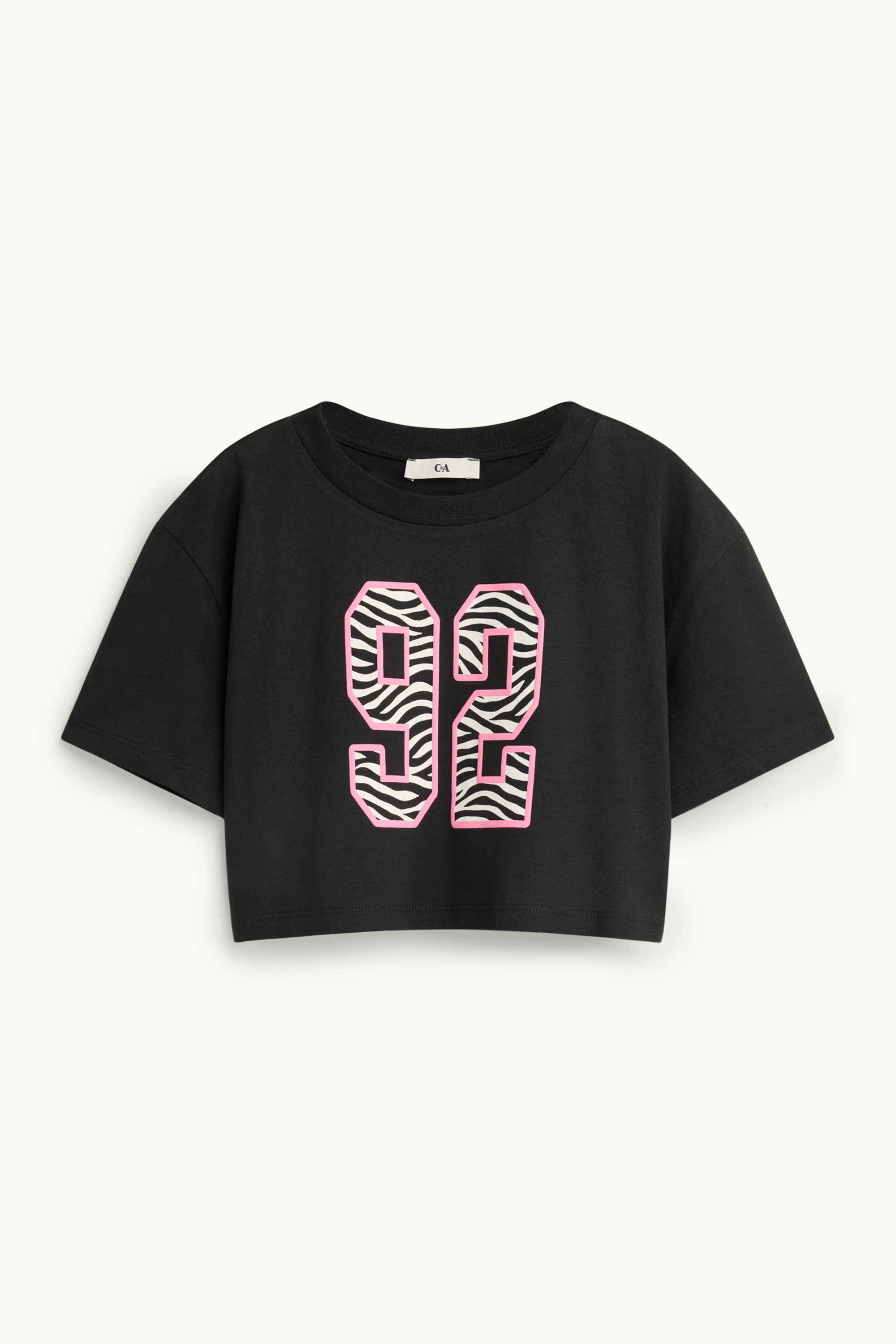 Set - short sleeve T-shirt and top - 2 piece black / white