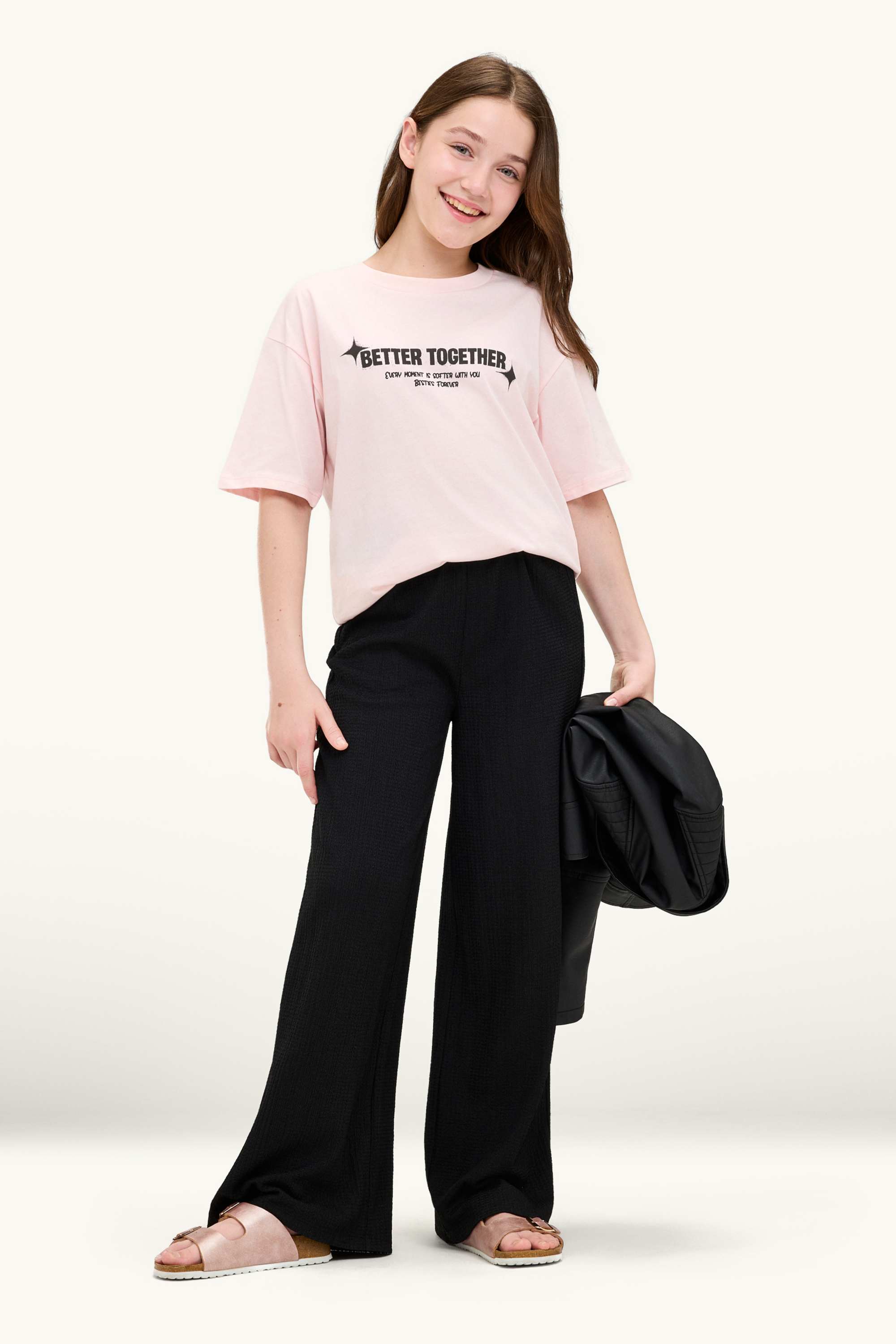 Teddy bears - short sleeve T-shirt - oversized rose