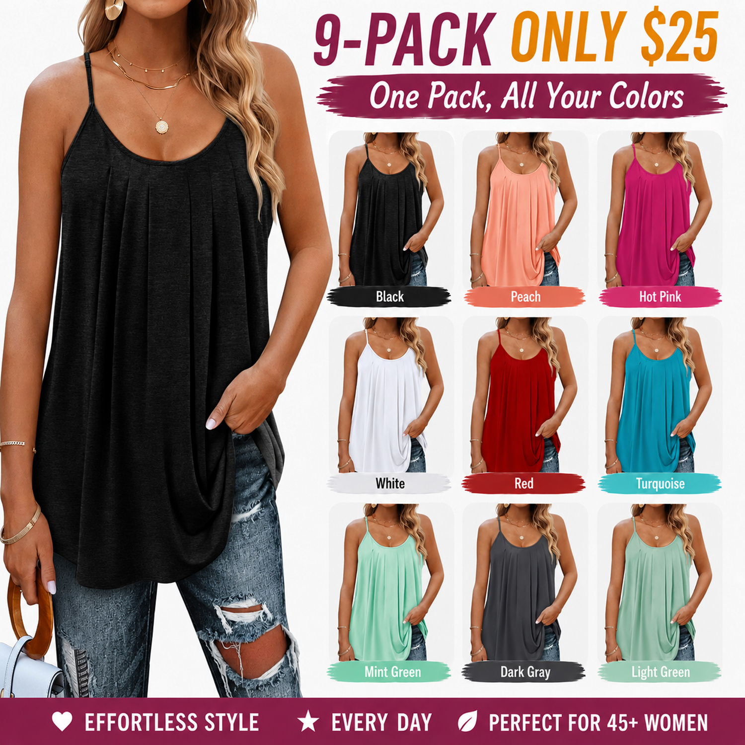 Summer Tank Tops for Women Vacation Outfits 2026 Fashion Trendy Clothes