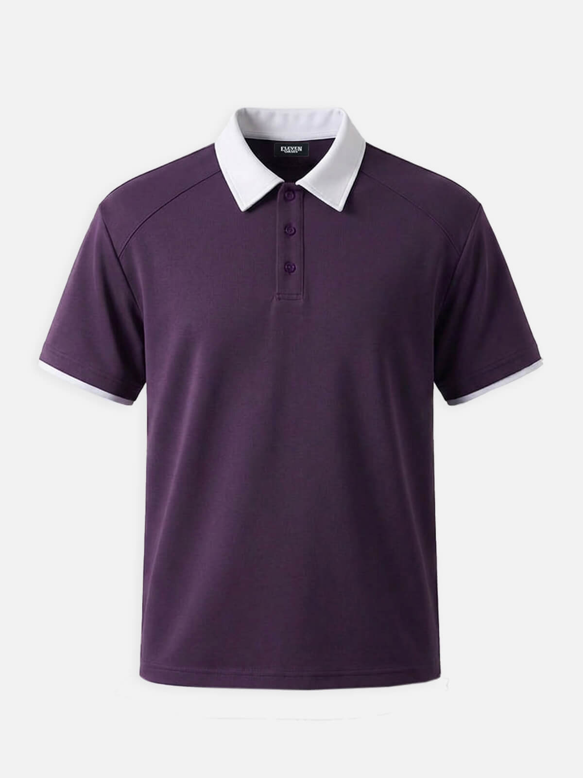 8-Pack!Men's Retro Contrast Collar Short Sleeve Polo Shirt