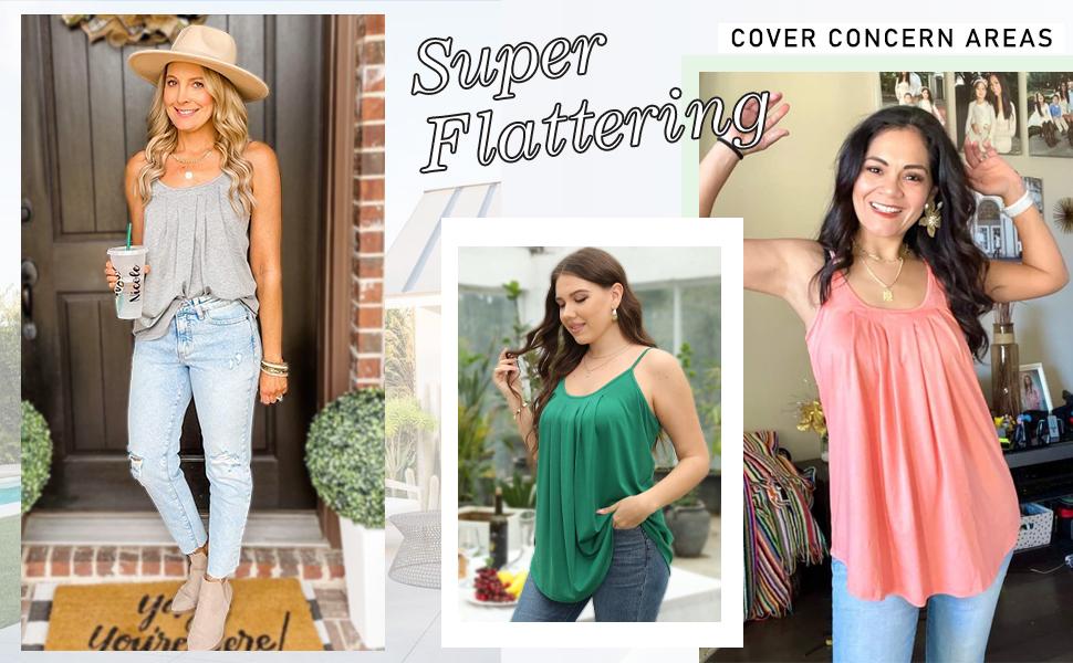 WIHOLL Summer SwimWeek Tank Tops for Women Vacation Outfits 2024 Fashion Trendy Clothes