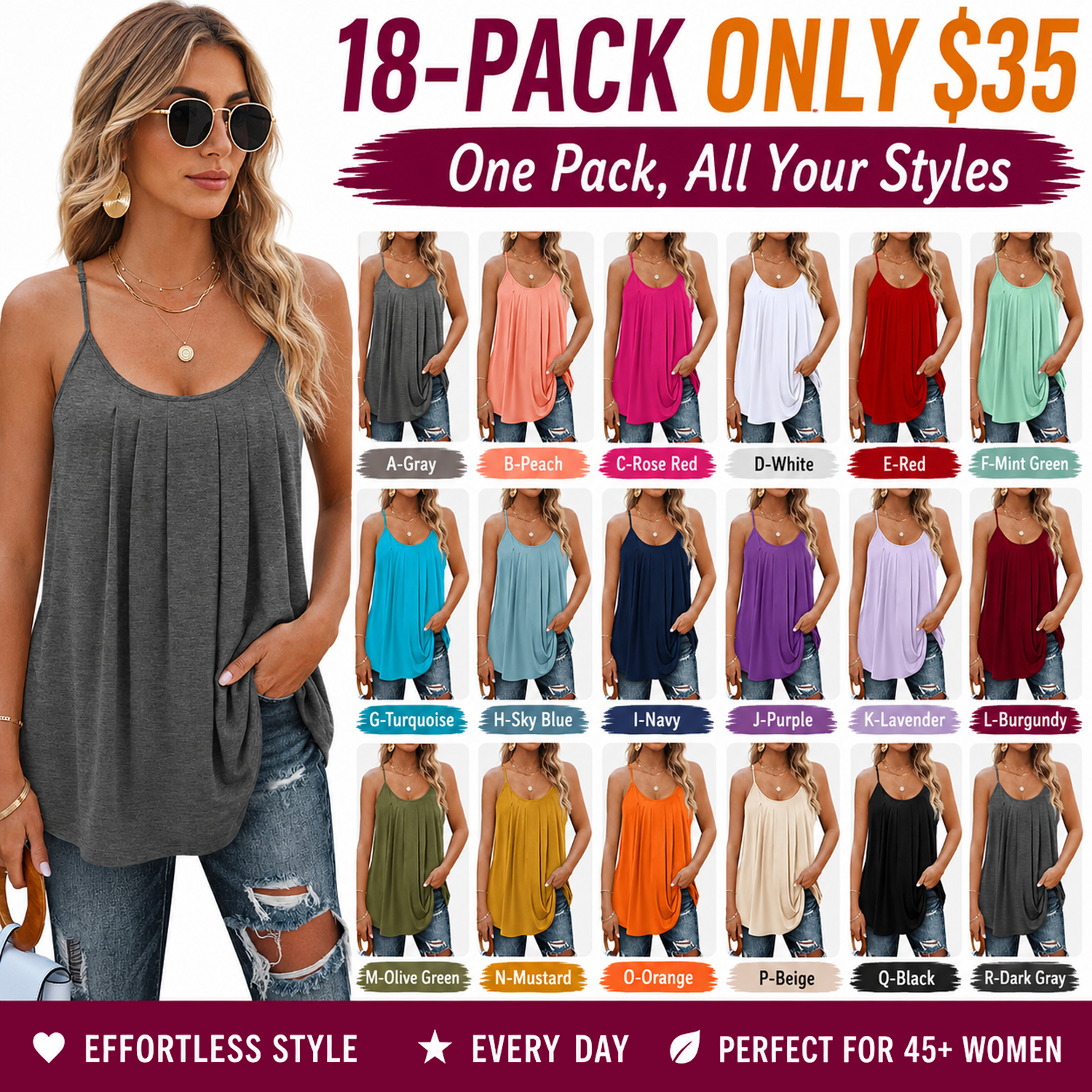 Summer Tank Tops for Women Vacation Outfits 2026 Fashion Trendy Clothes