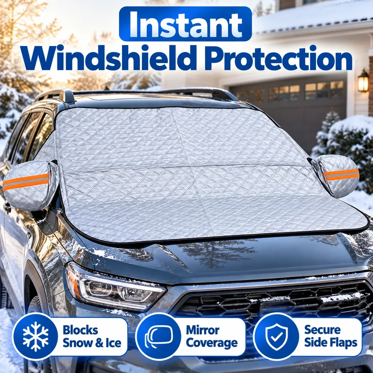 🔥Limited time 70% OFF -🚗❄️All-Season Magnetic Windshield Cover – Snow, Ice & Frost Protection