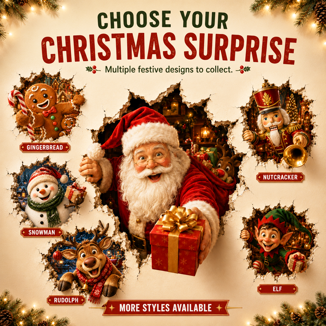 🔥Limited time 70% OFF -🎄🧱 Christmas Break-In 3D Wall Decal – Turn Your Wall Into A Holiday Surprise